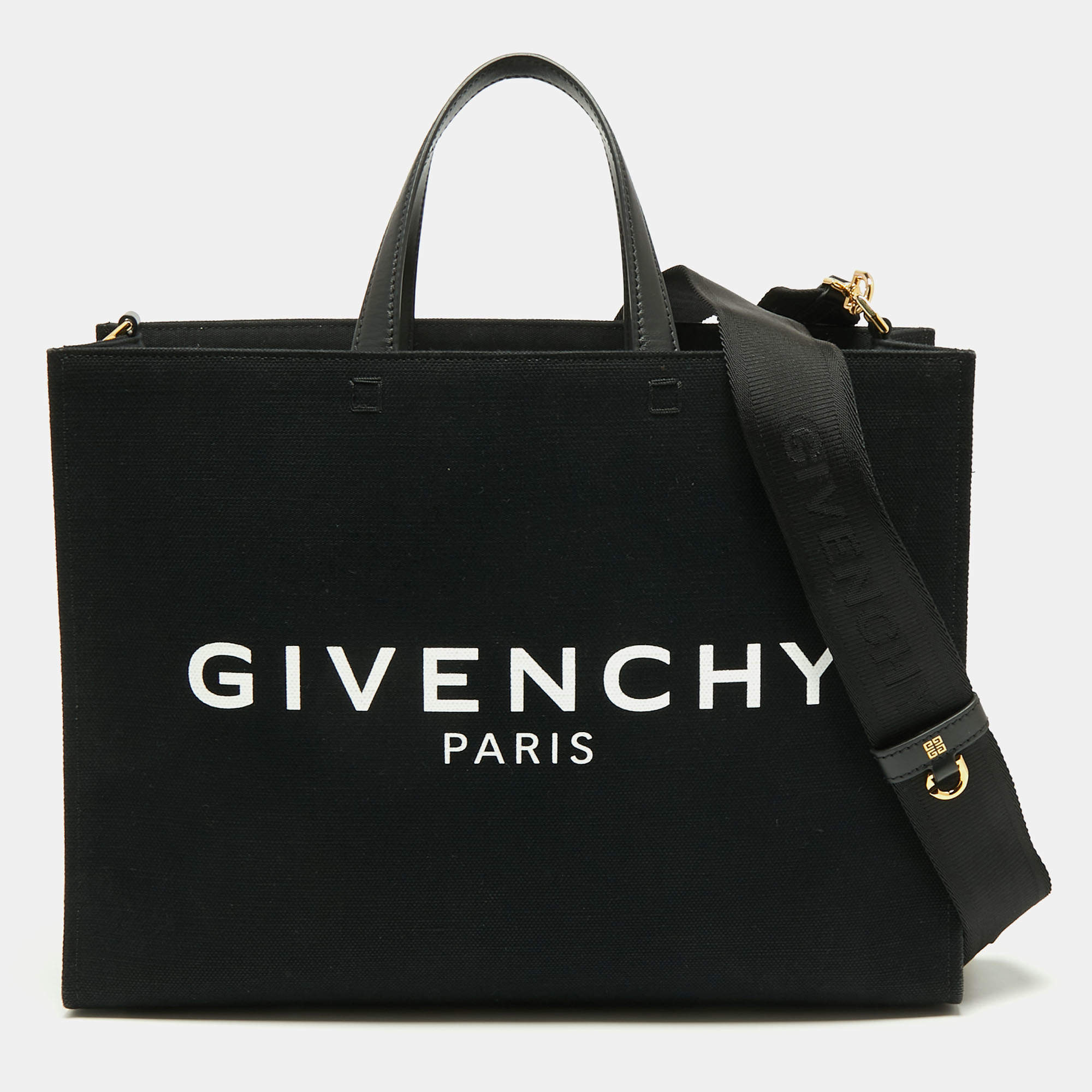 مملوكة مسبقًا Givenchy Black Canvas Medium G Tote