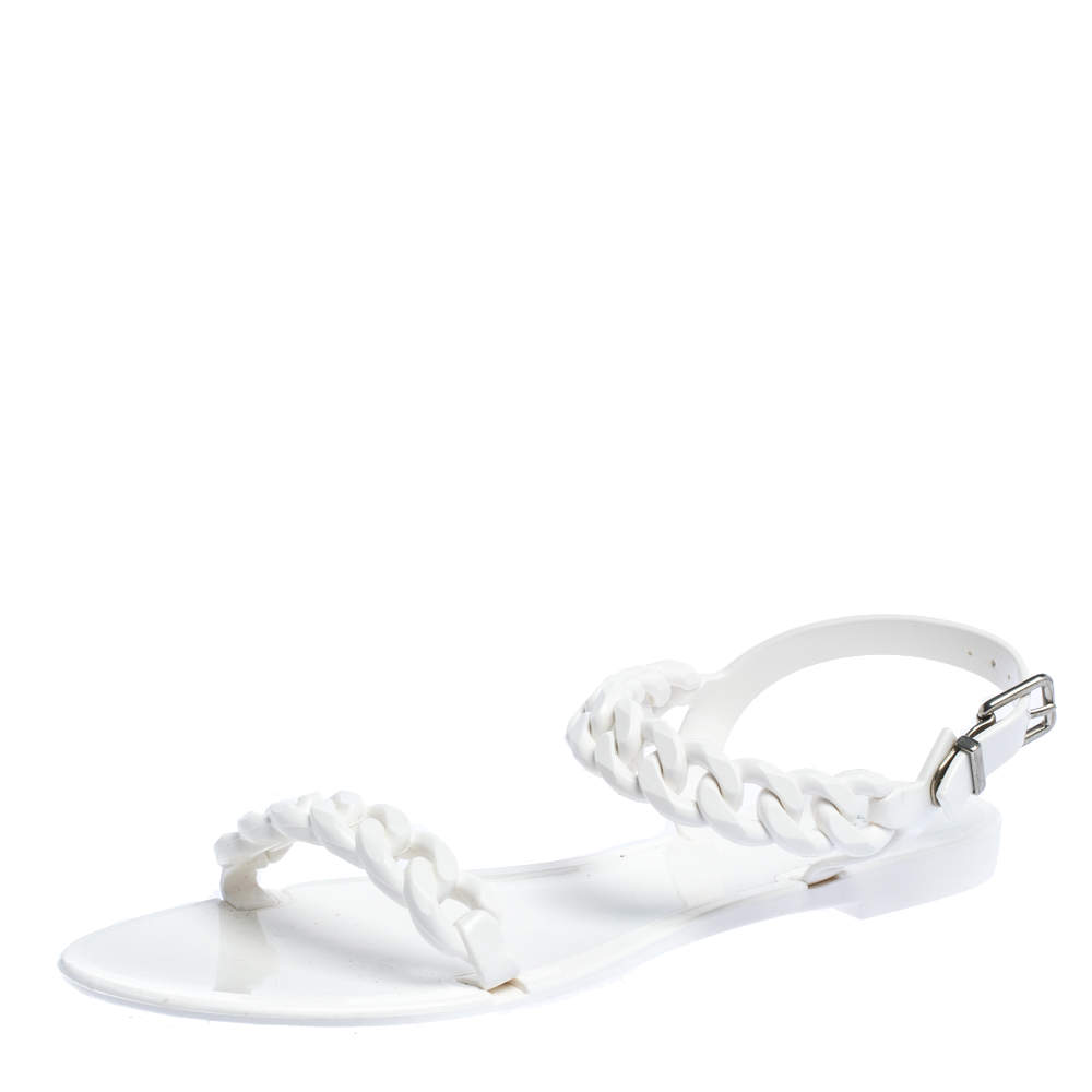 givenchy chain link jelly sandals
