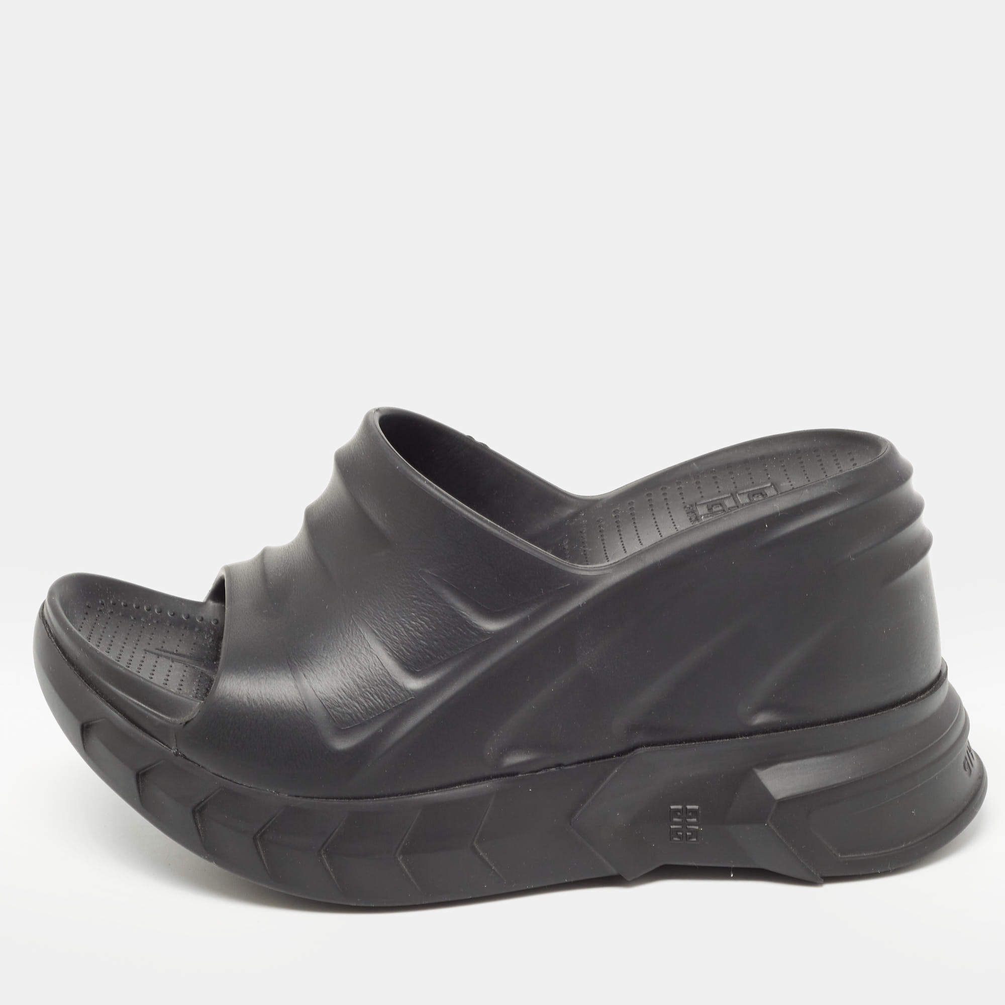 Givenchy Black Rubber Marshmellow Sandals Size 36