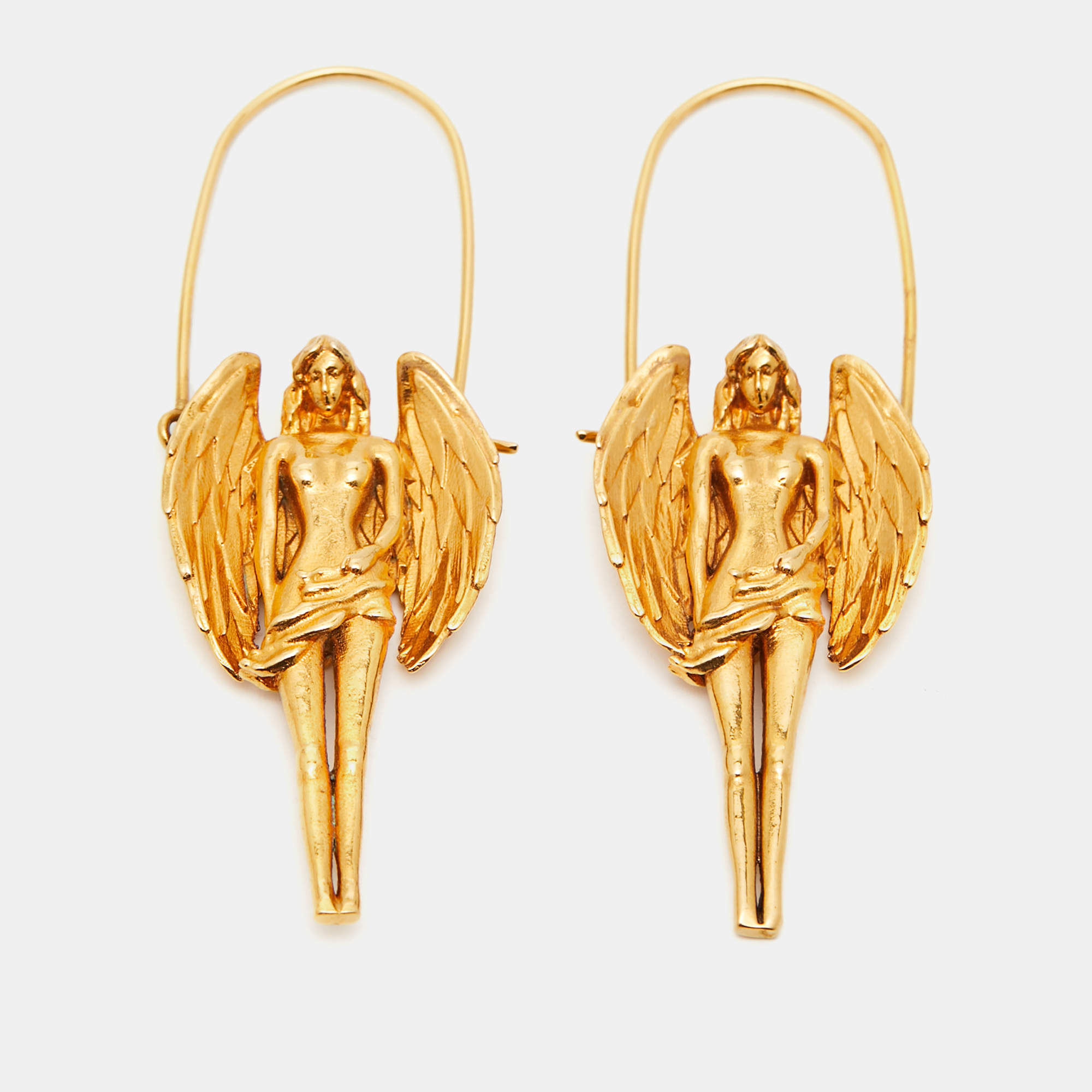 Givenchy Virgo Zodiac Gold Tone Drop Earrings