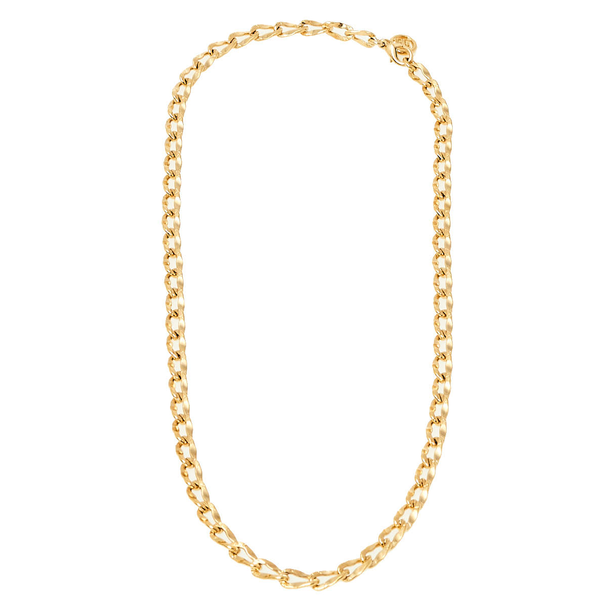 Givenchy Vintage Gold Tone Chain Link Necklace