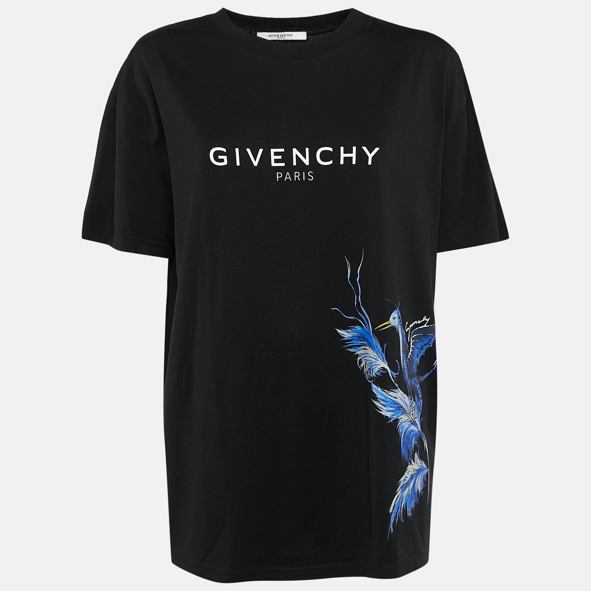 Givenchy Black Printed Cotton Jersey T-Shirt M
