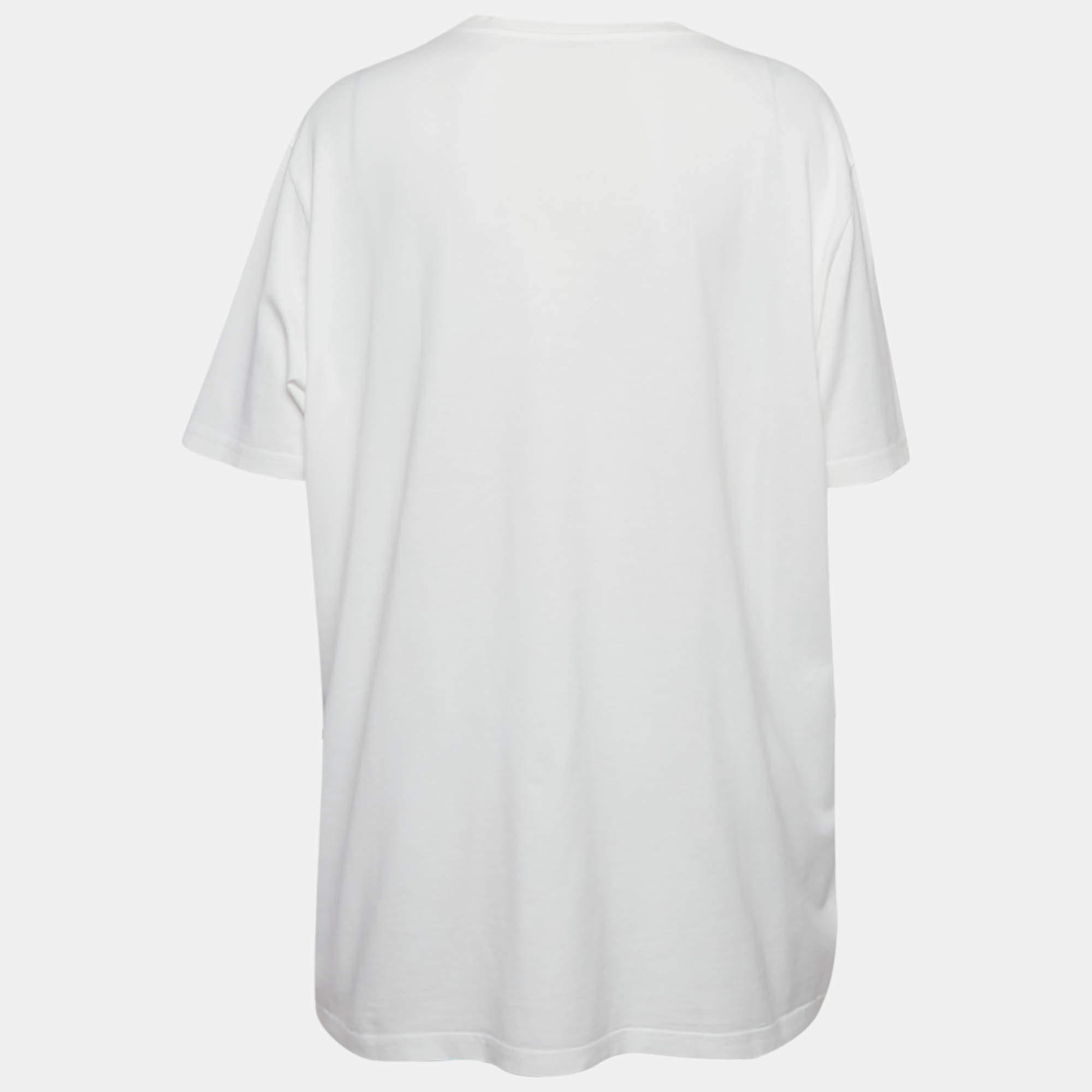 Givenchy x Disney White Bambi Print Jersey Crewneck T-Shirt