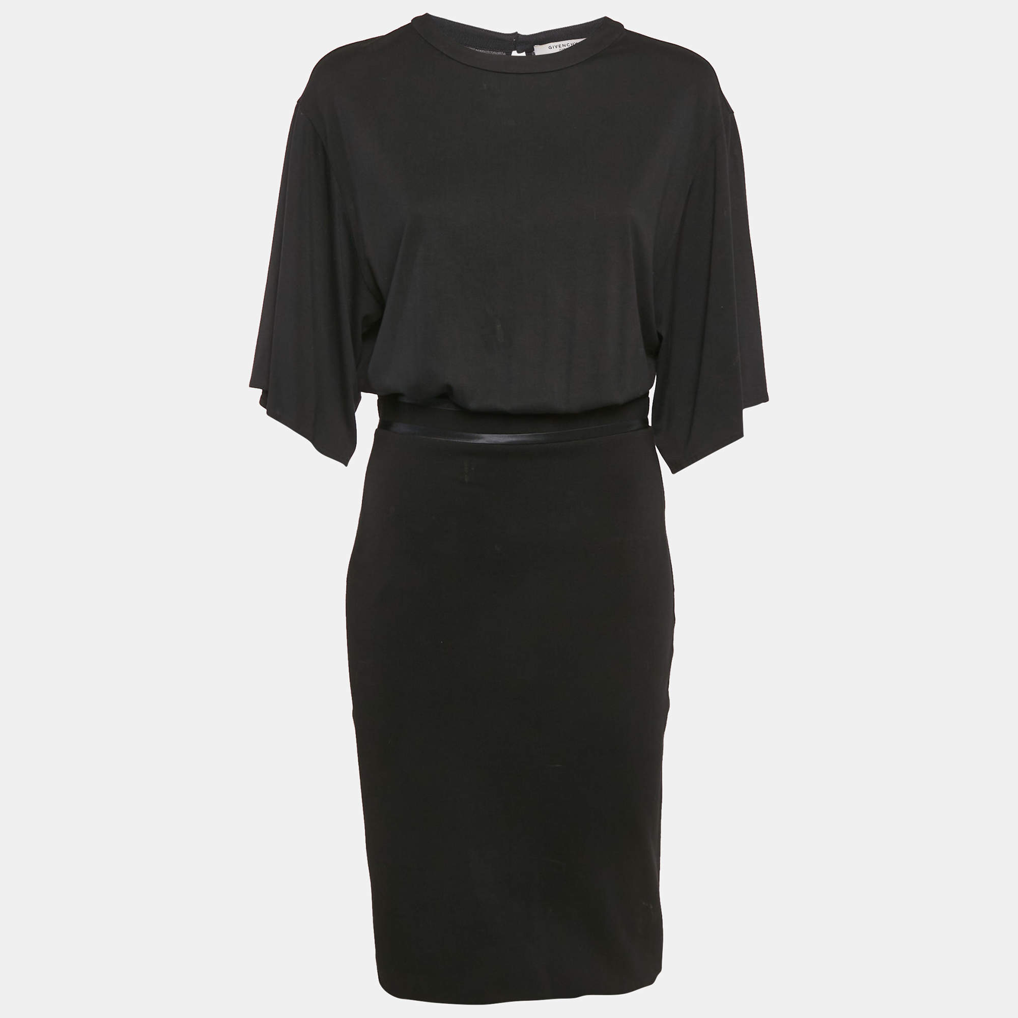 Givenchy Black Jersey Short Dress M 