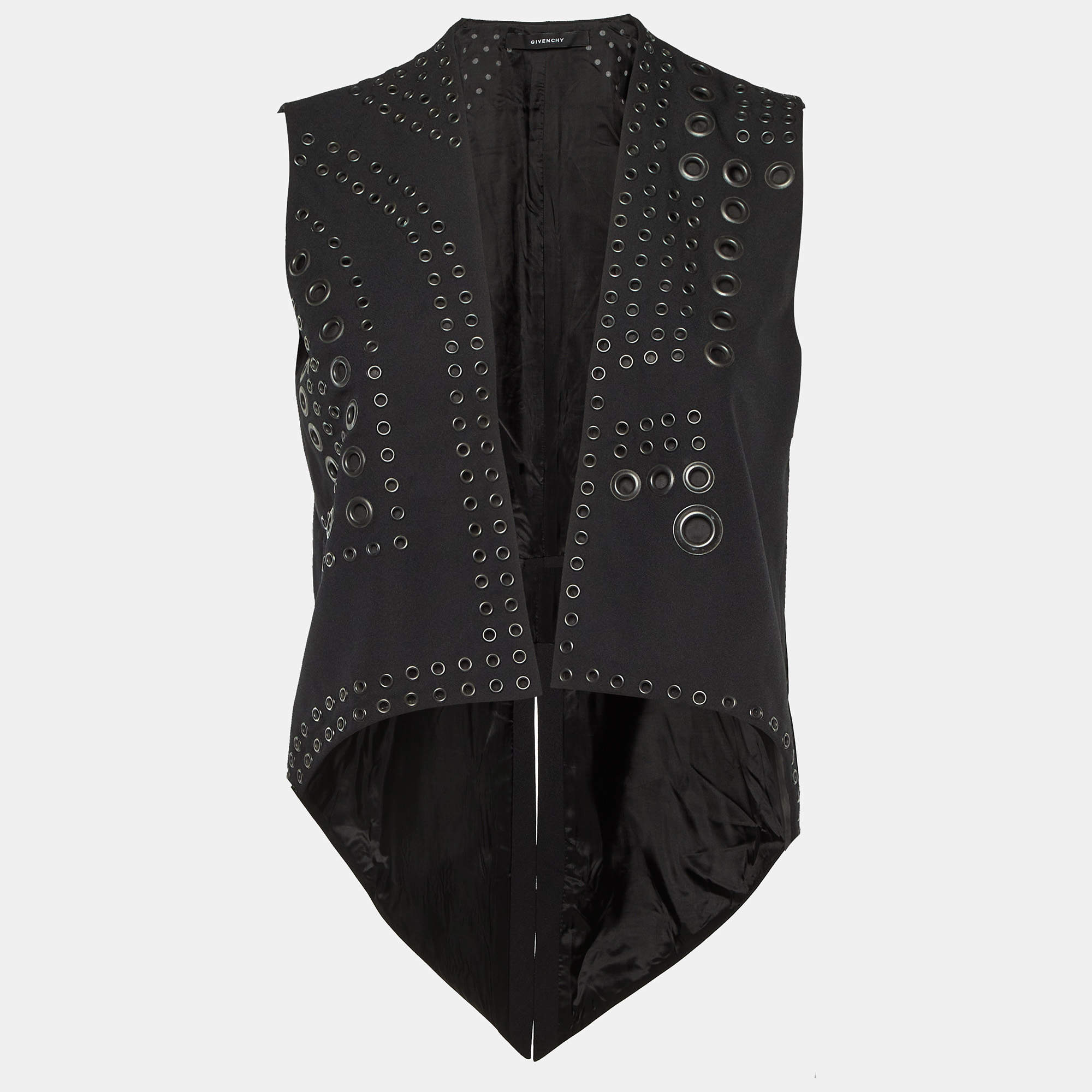 Pre Owned Givenchy Black Key Hole Detail Asymmetric Shrug M