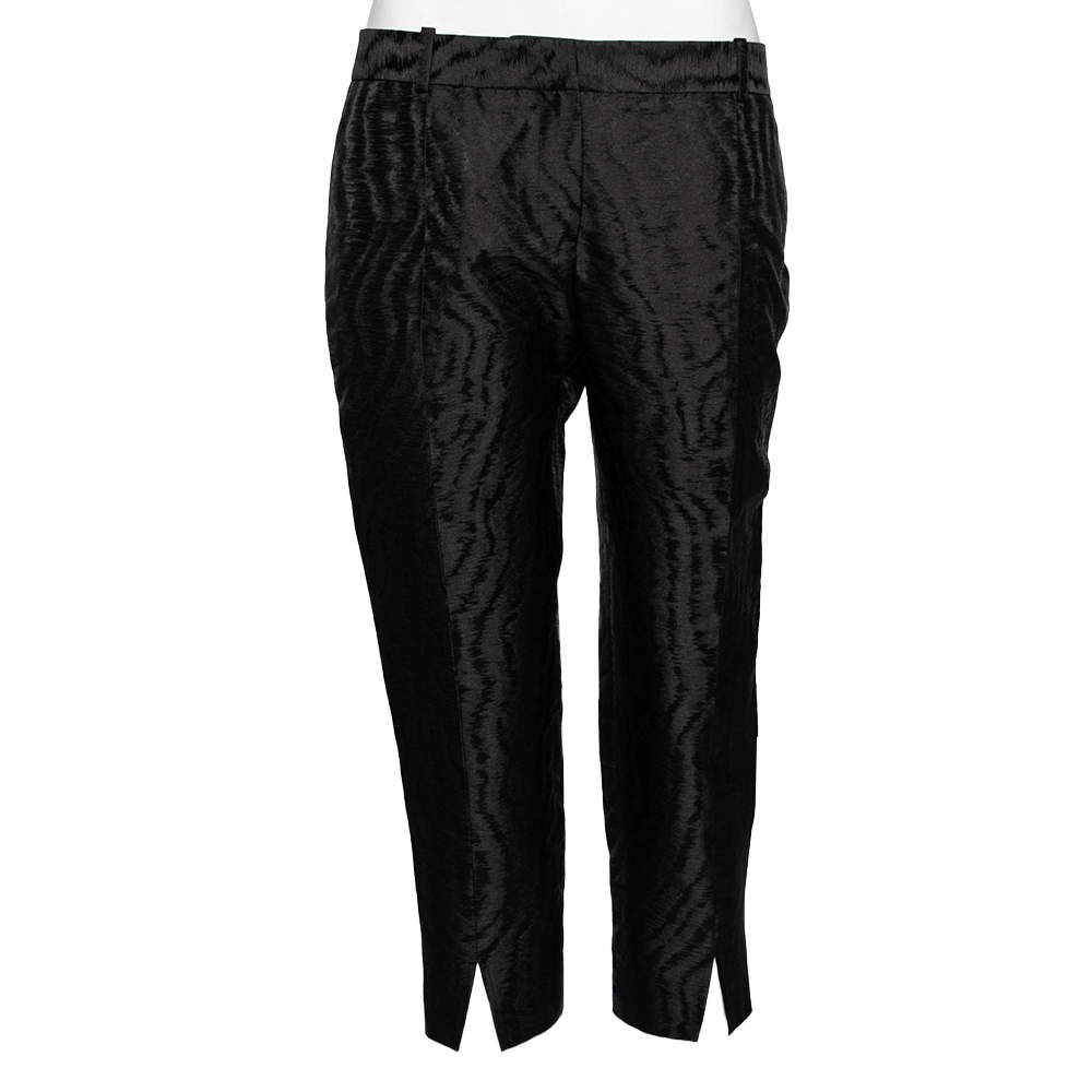 Givenchy Black Moire Jacquard Trouser L