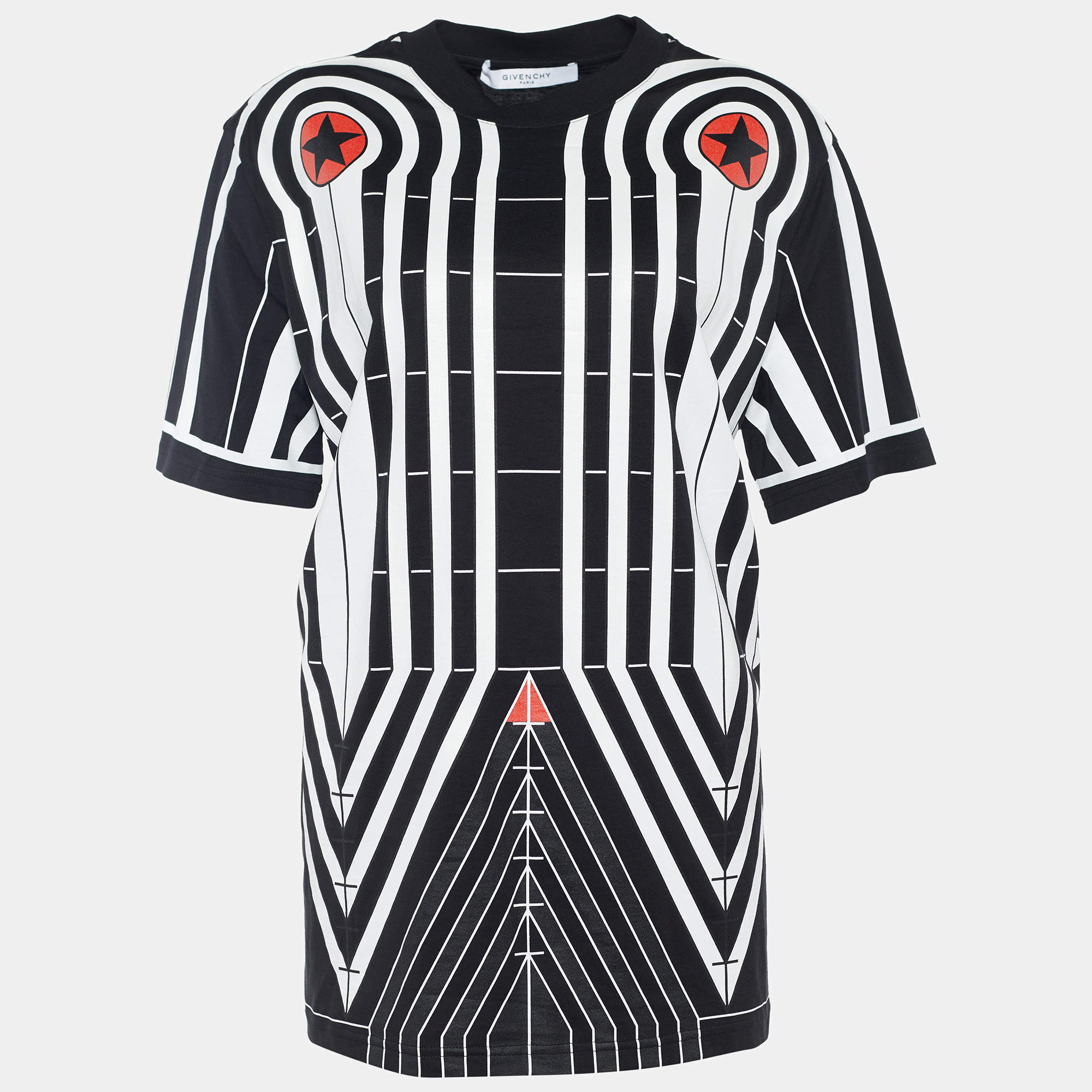 Givenchy Black Robot Print Cotton T-Shirt S