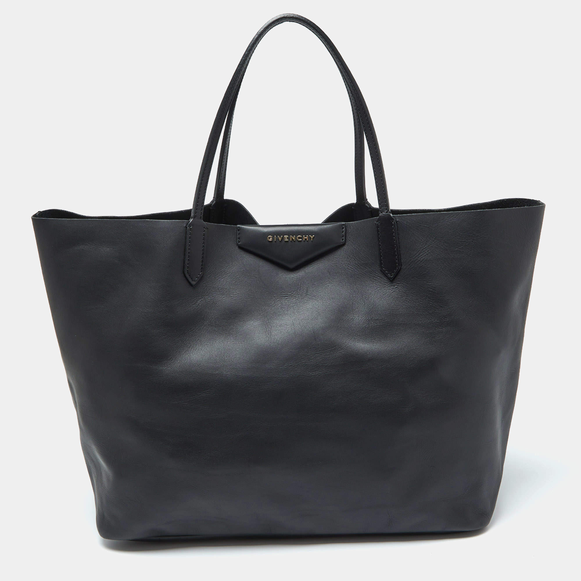 Givenchy Black Leather Large Antigona Shopper Tote