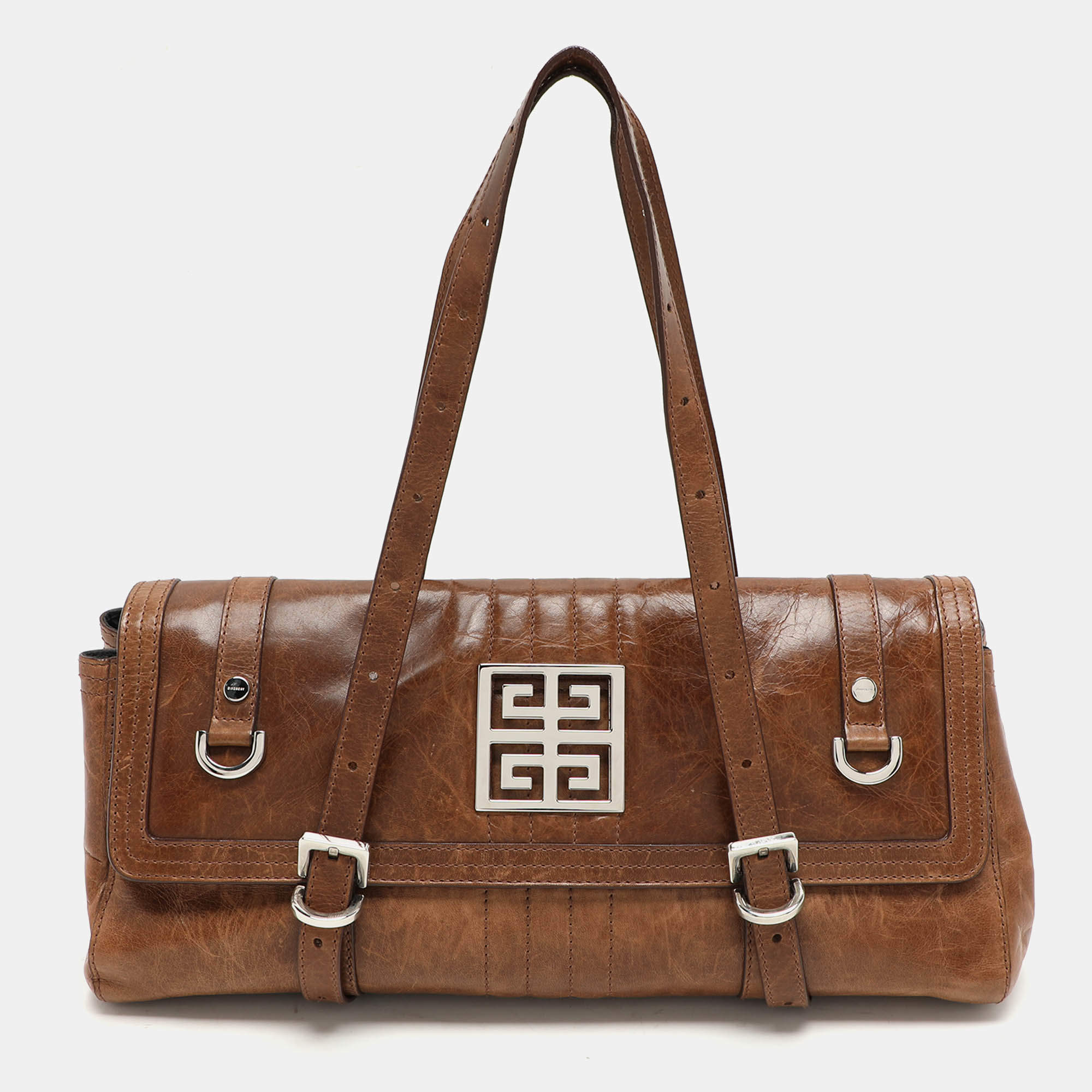 مملوكة مسبقًا Givenchy Brown Leather Satchel