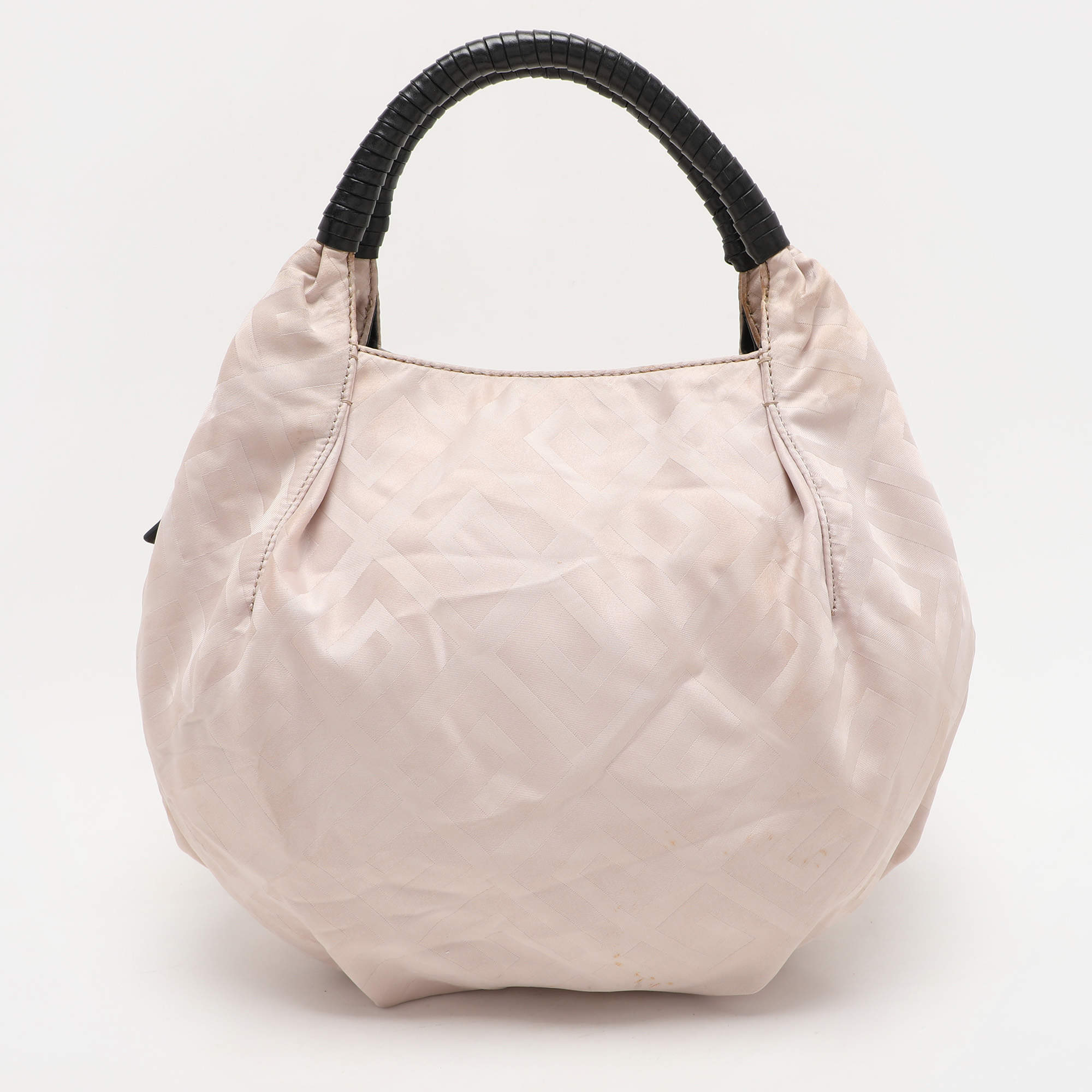 Givenchy Light Beige/Black Monogram Nylon and Leather Hobo