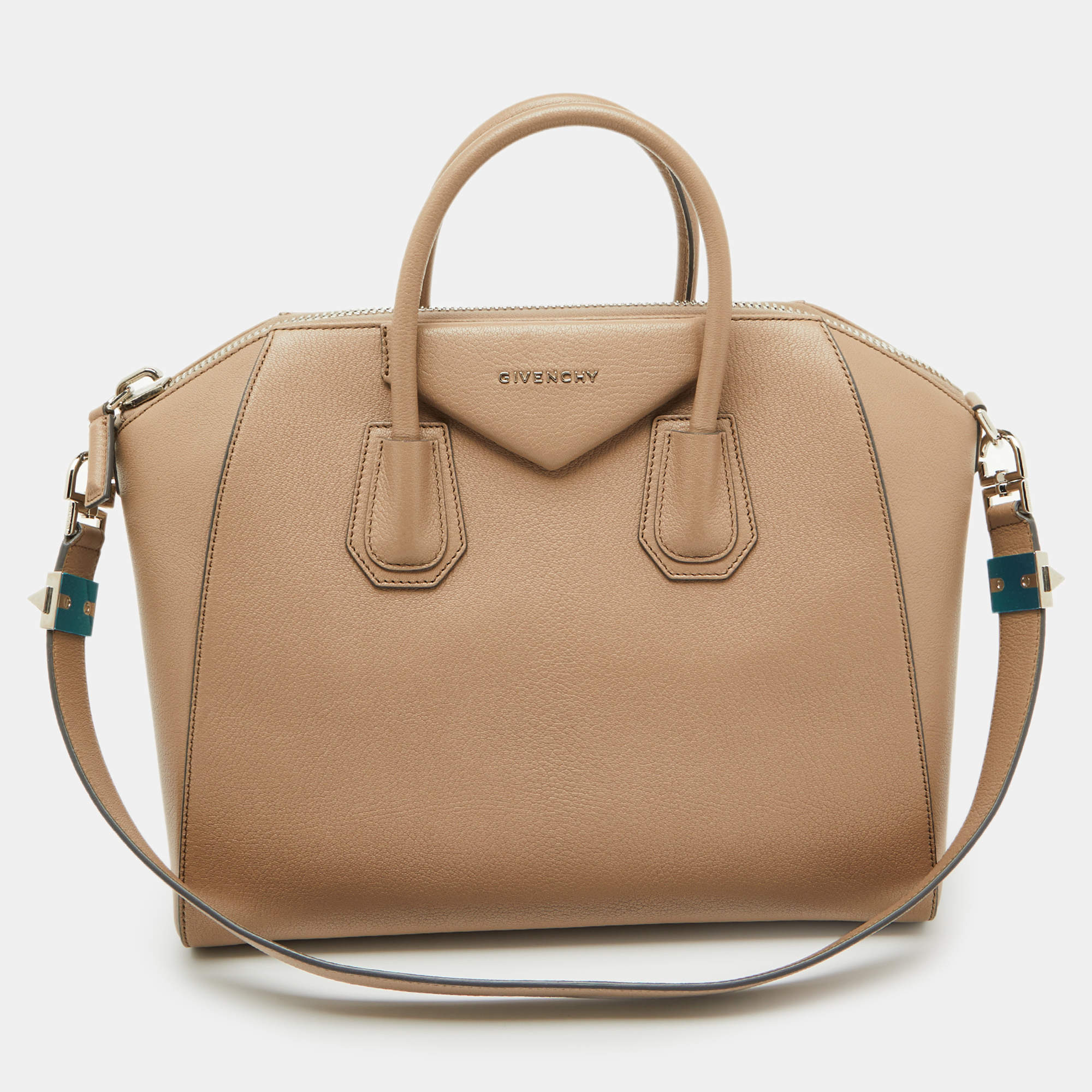 Givenchy Beige Leather Medium Antigona Satchel