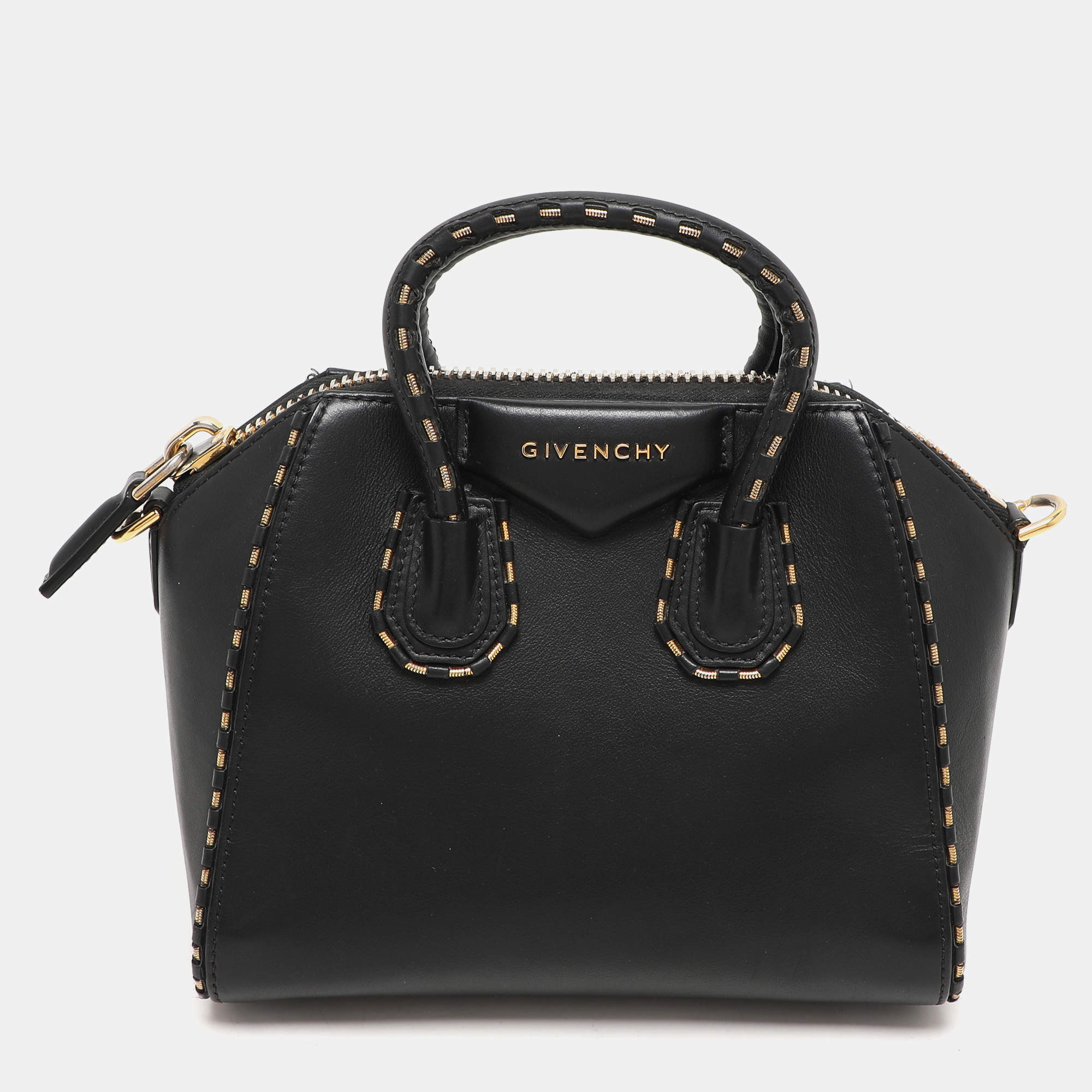 Givenchy Black Leather Mini Antigona Satchel