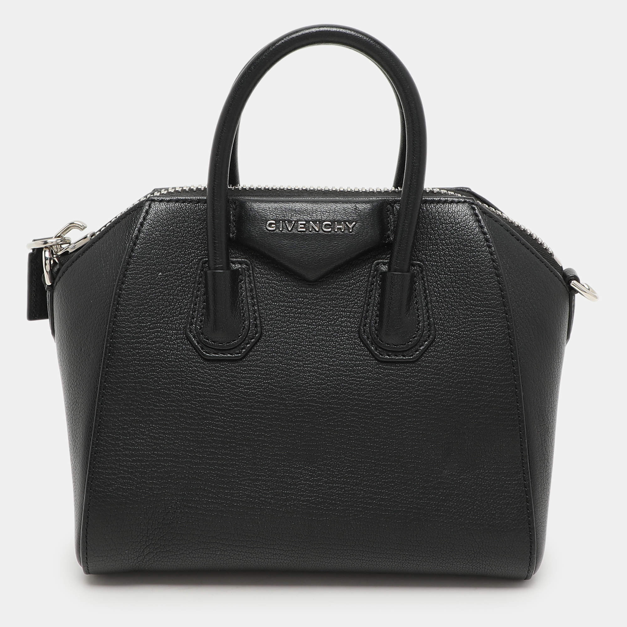 Givenchy Black Leather Mini Antigona Satchel