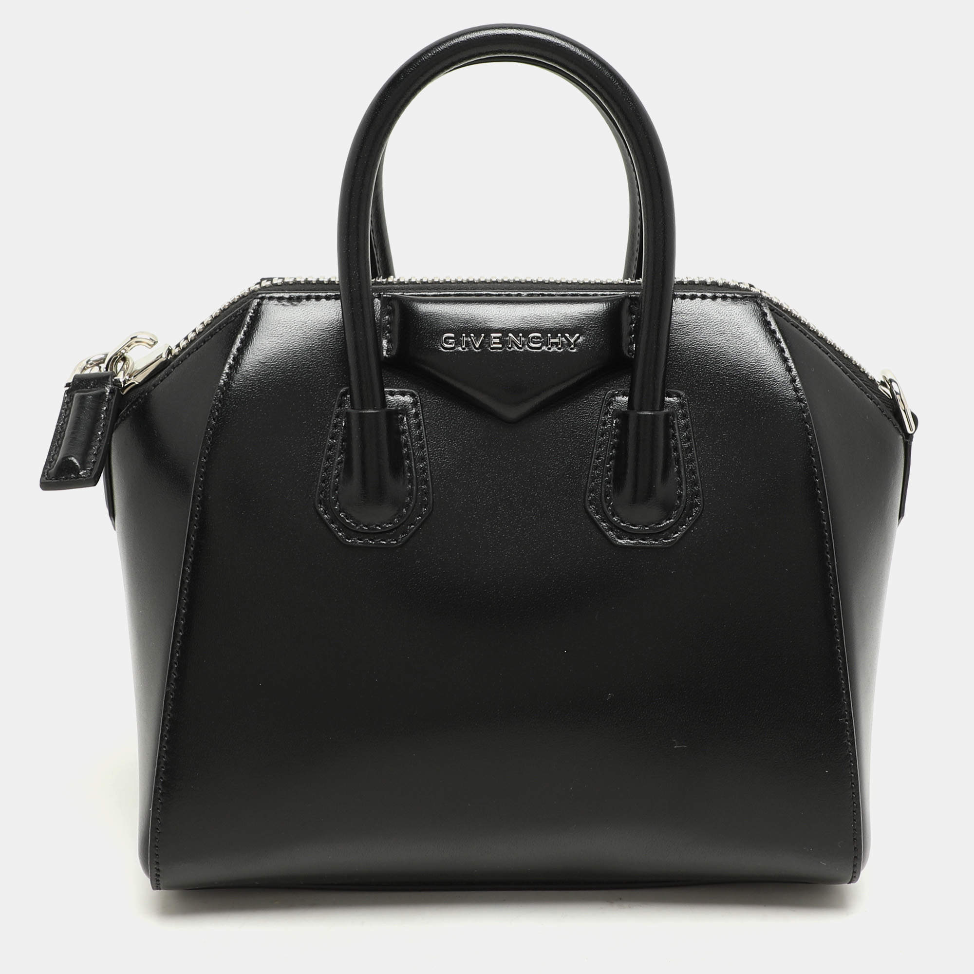 Givenchy Black Leather Mini Antigona Satchel