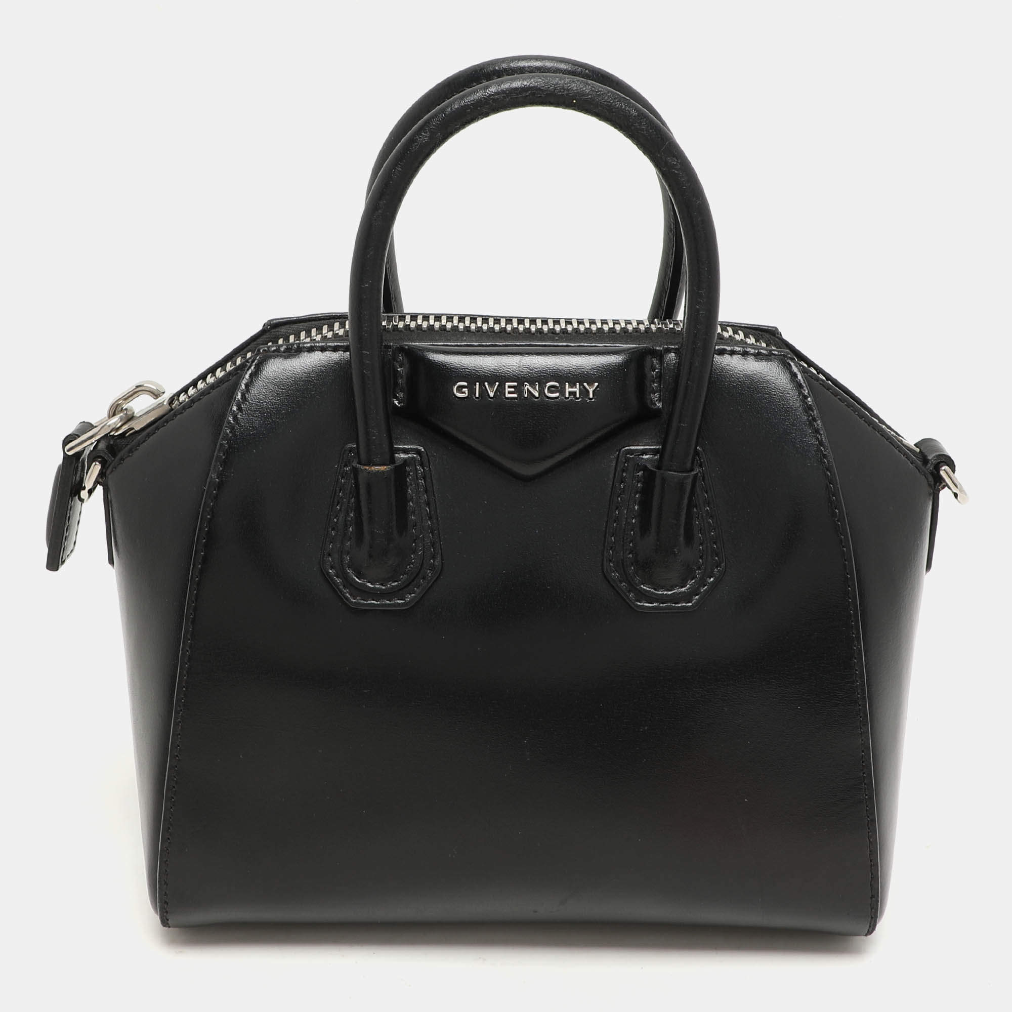 Givenchy Black Leather Mini Antigona Satchel