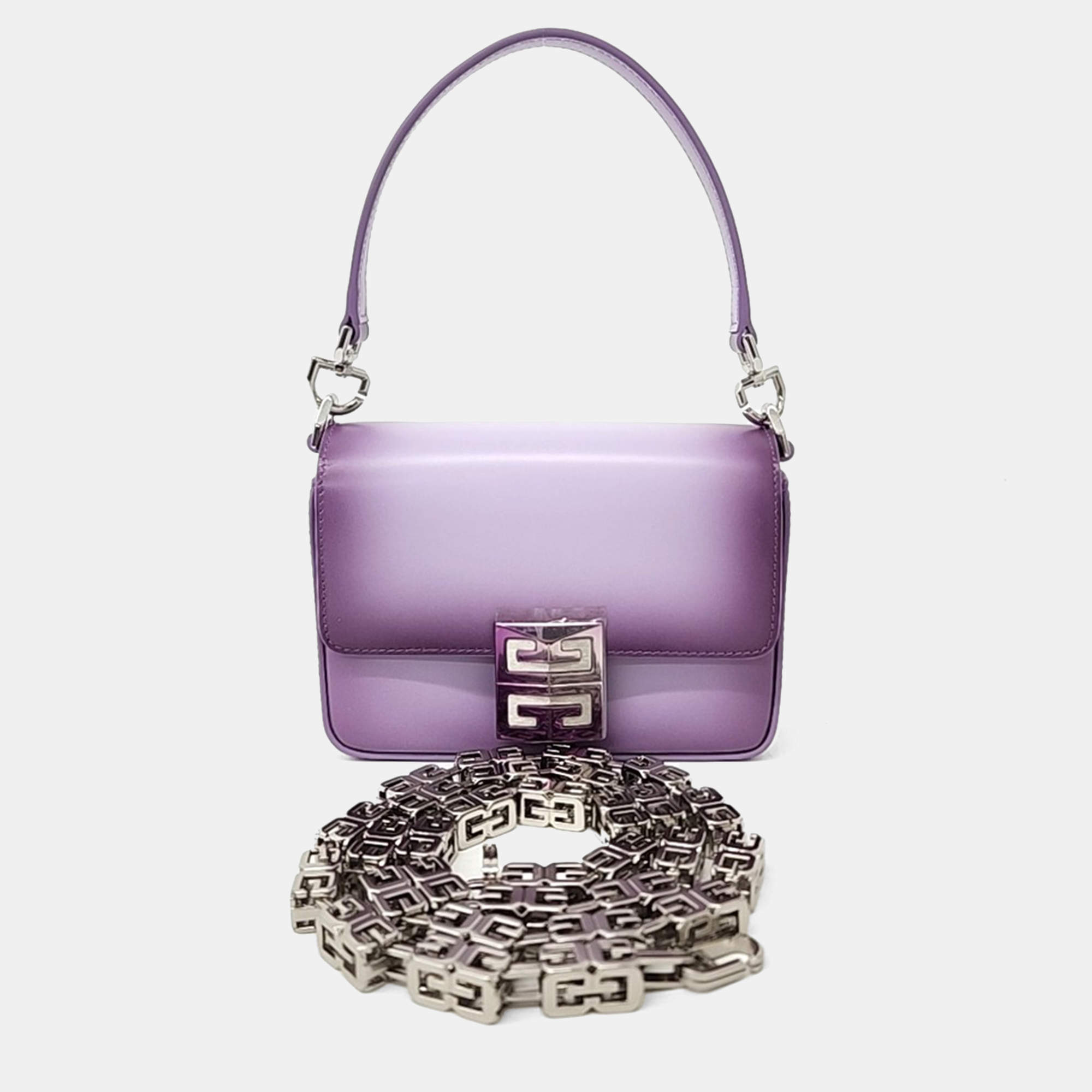 Givenchy Purple Leather 4G Chain Small Bag