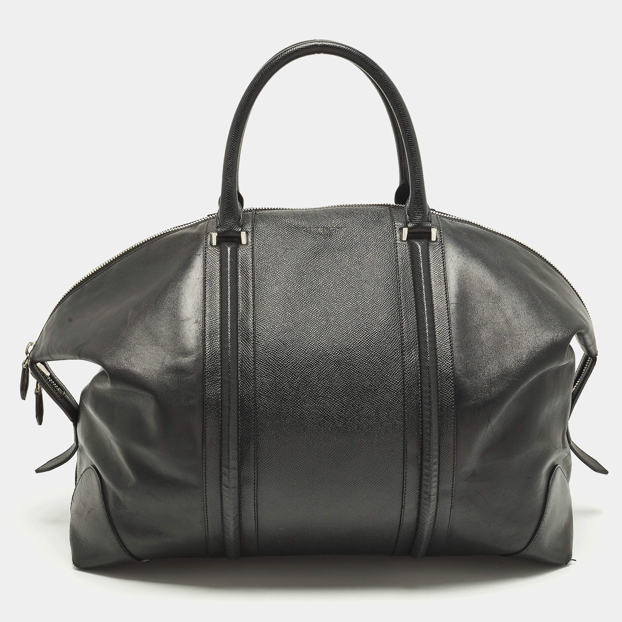 Pre Owned Givenchy Lucrezia Black Leather Duffel Bag
