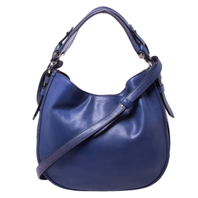 Pre Owned Givenchy Purple Leather Hobo 