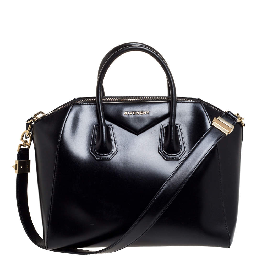 Pre Owned حقيبة جيفنشي أنتيغونا متوسطة جلد بنية فاتحة