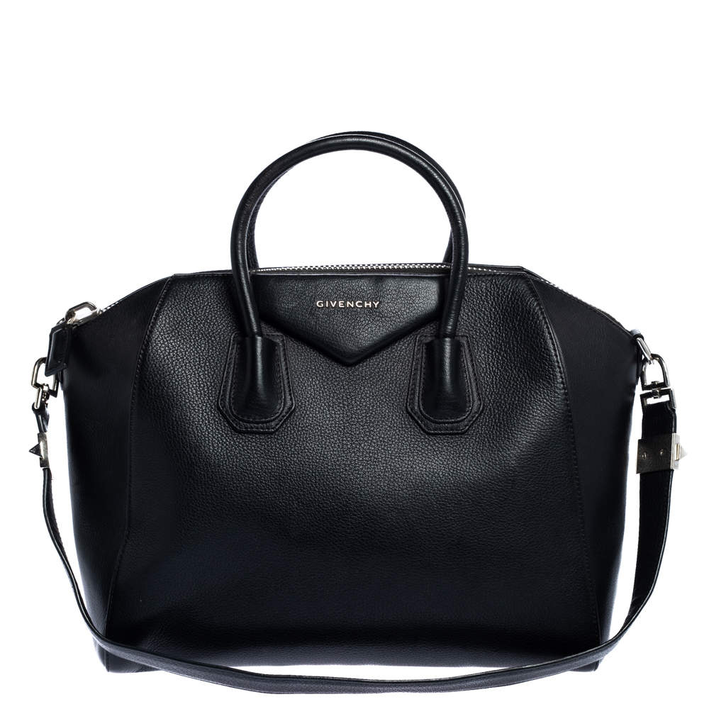 Pre Owned حقيبة جيفنشي أنتيغونا متوسطة جلد بنية فاتحة