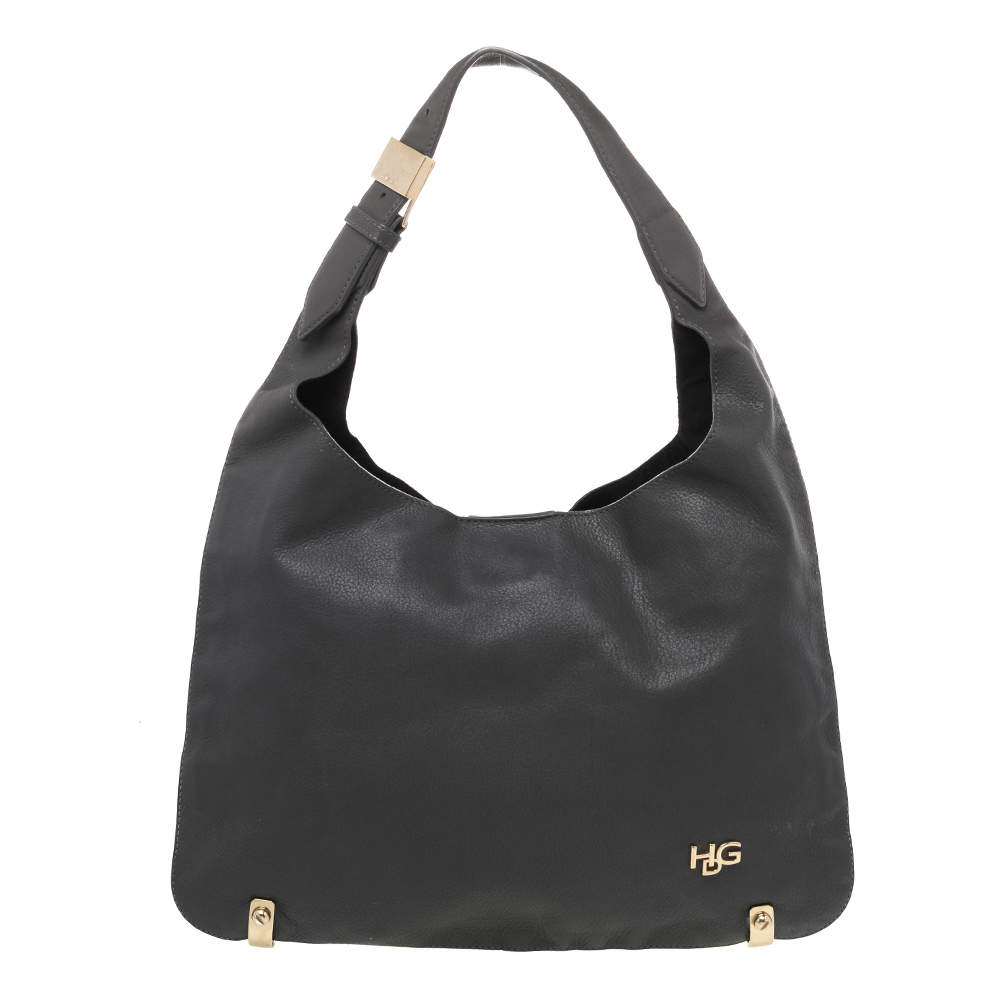 Pre Owned Givenchy Grey Leather Hobo