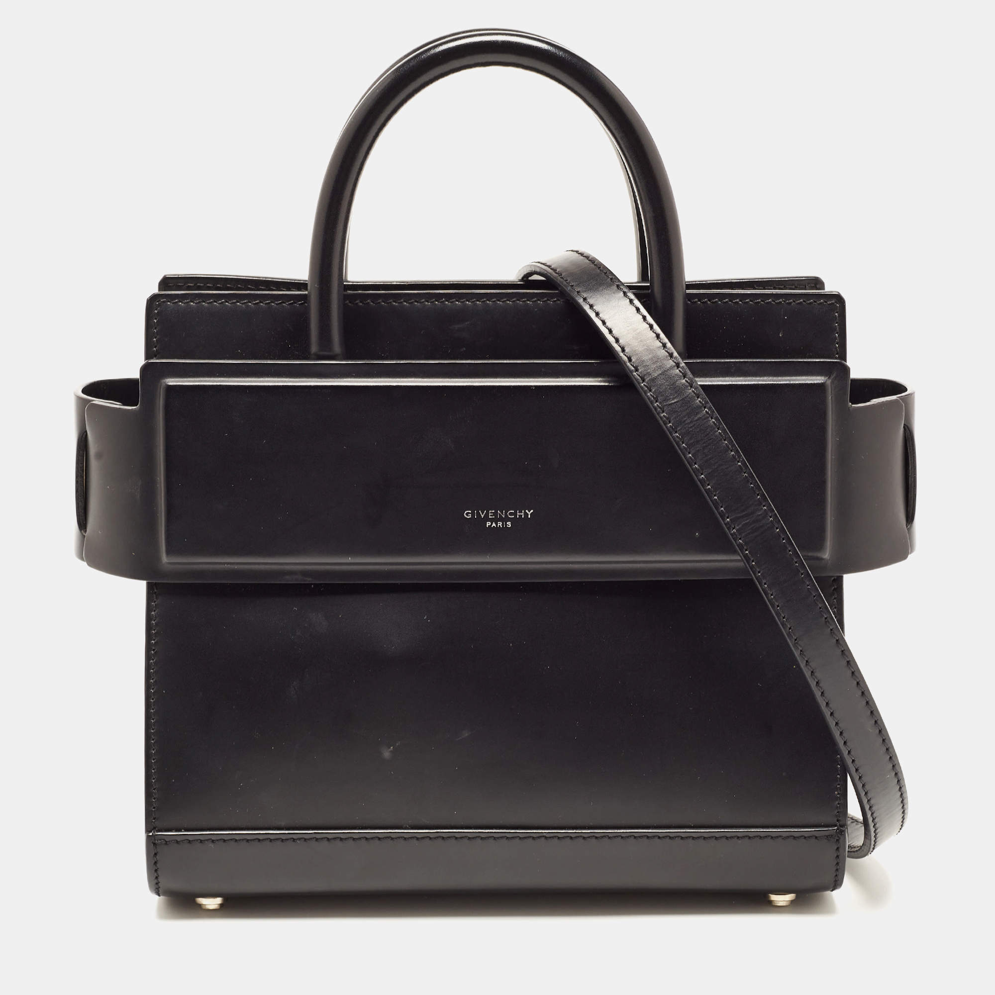 Givenchy Black Leather Mini Horizon Tote