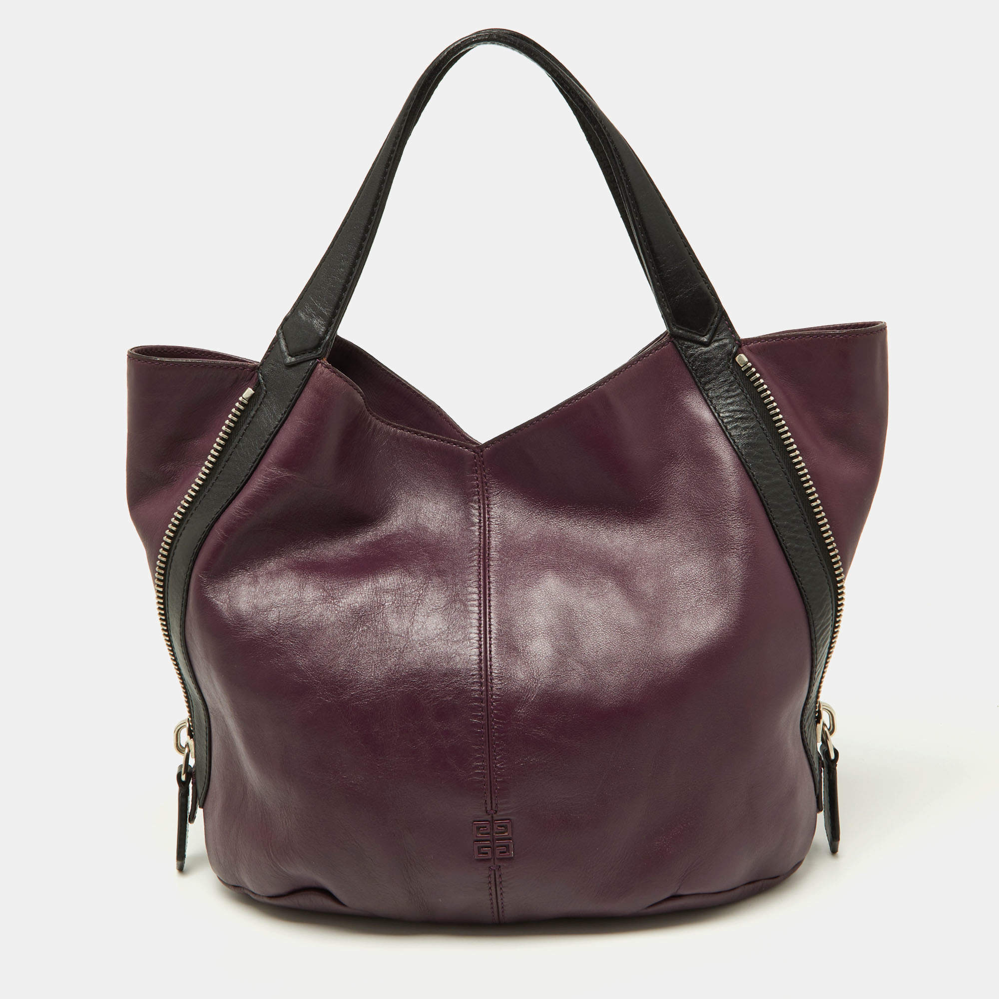 Givenchy Purple/Black Double Sided Zip Hobo