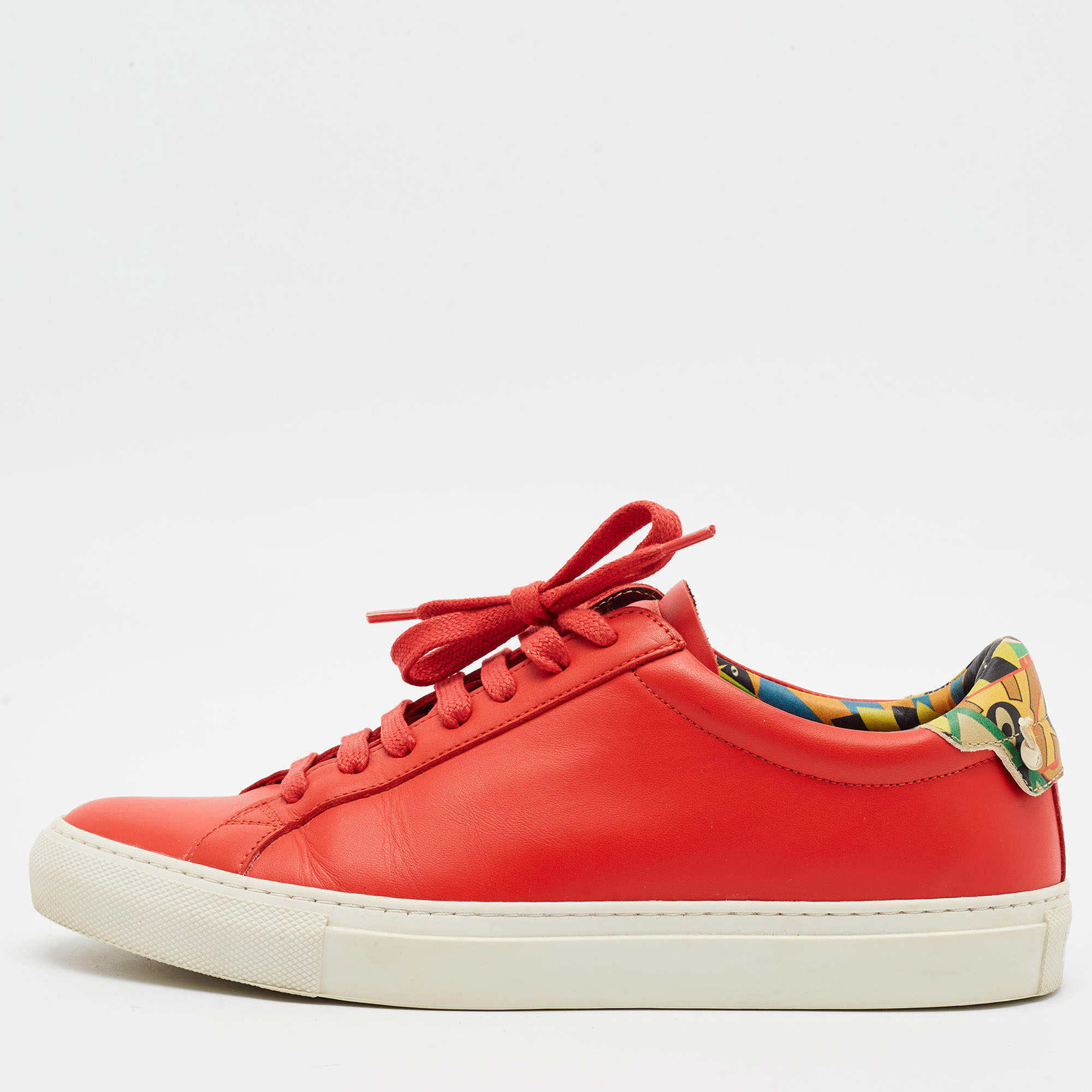 مملوكة مسبقًا Givenchy Urban Street Size 39 Red Leather Lace Up  Sneakers