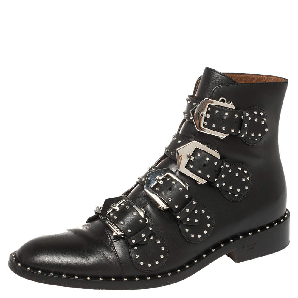 givenchy black studded boots