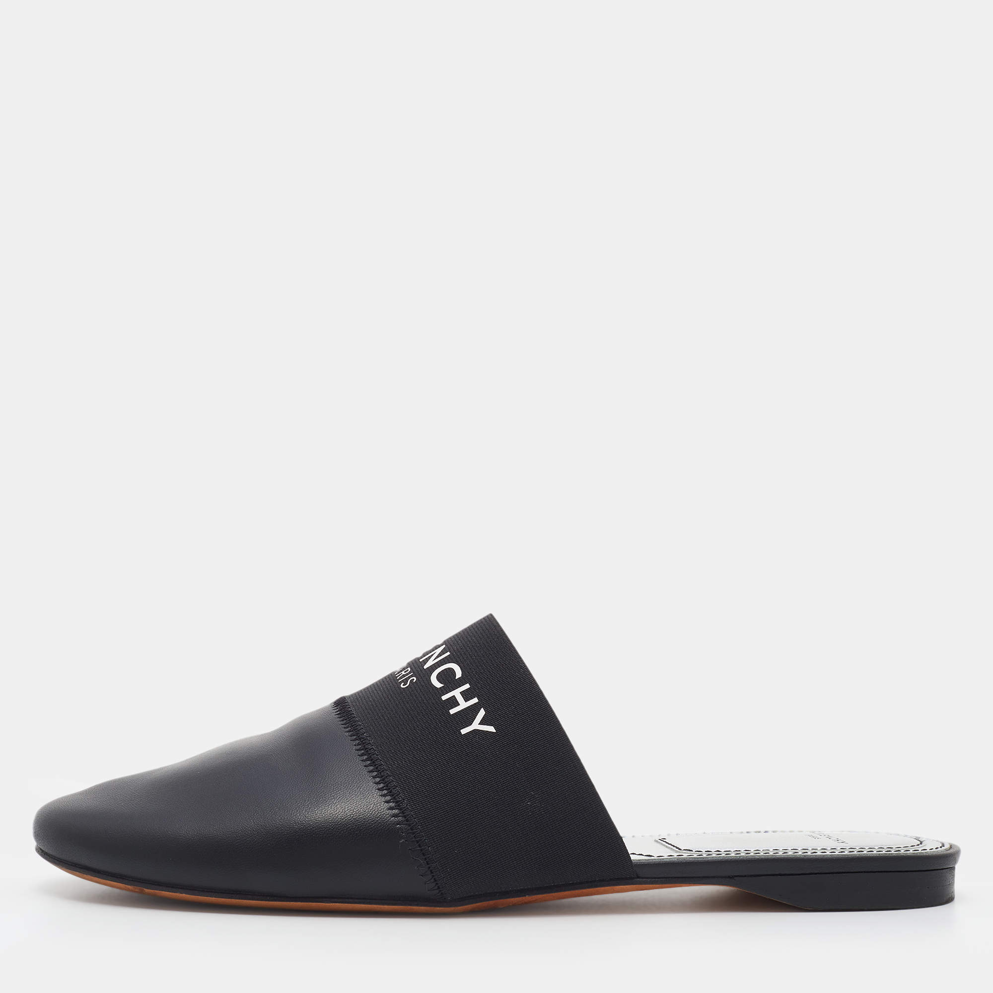 【GIVENCHY】送料・関税込/4G Bedford slippers★BE2017E1A5 001 Bedford flat mules in crocodile effect leather | Givenchy CA