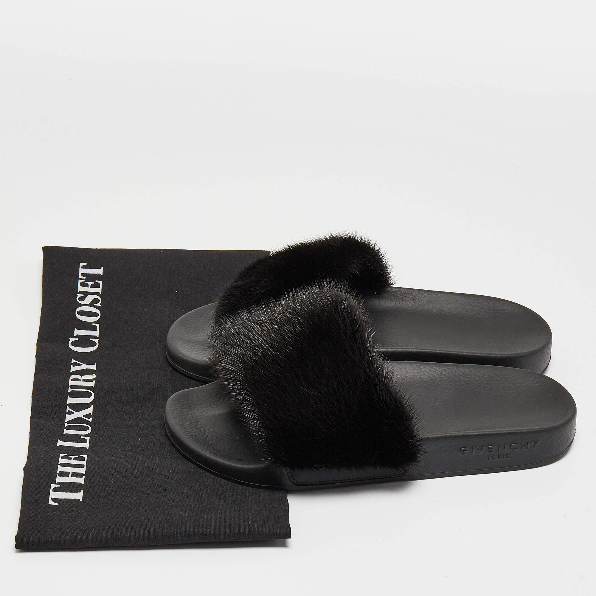 Givenchy, Shoes, Givenchy Genuine Mink Fur Slide Sandal Fushia Mink