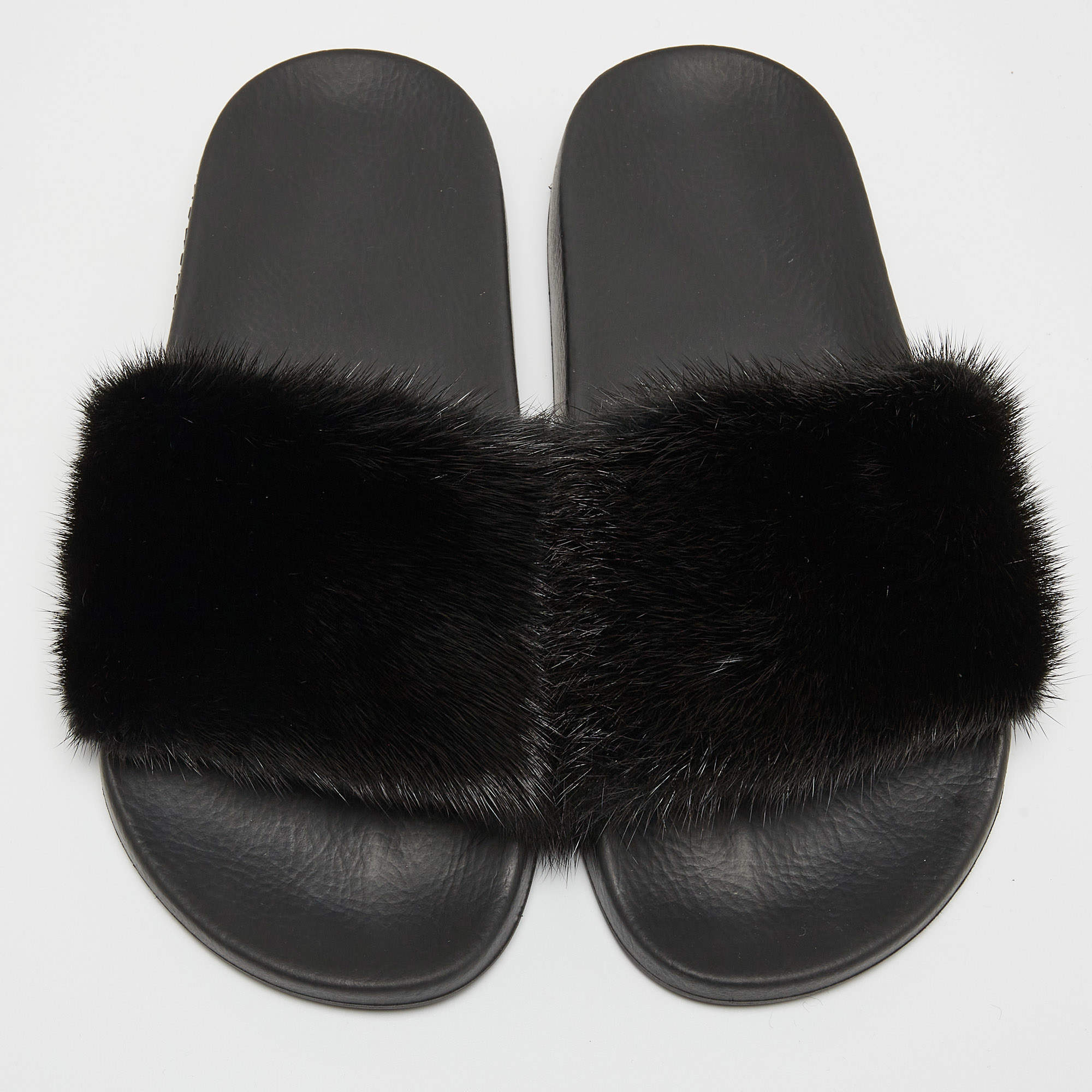 Sandals Givenchy - Flade slides with mink fur - 8209806001