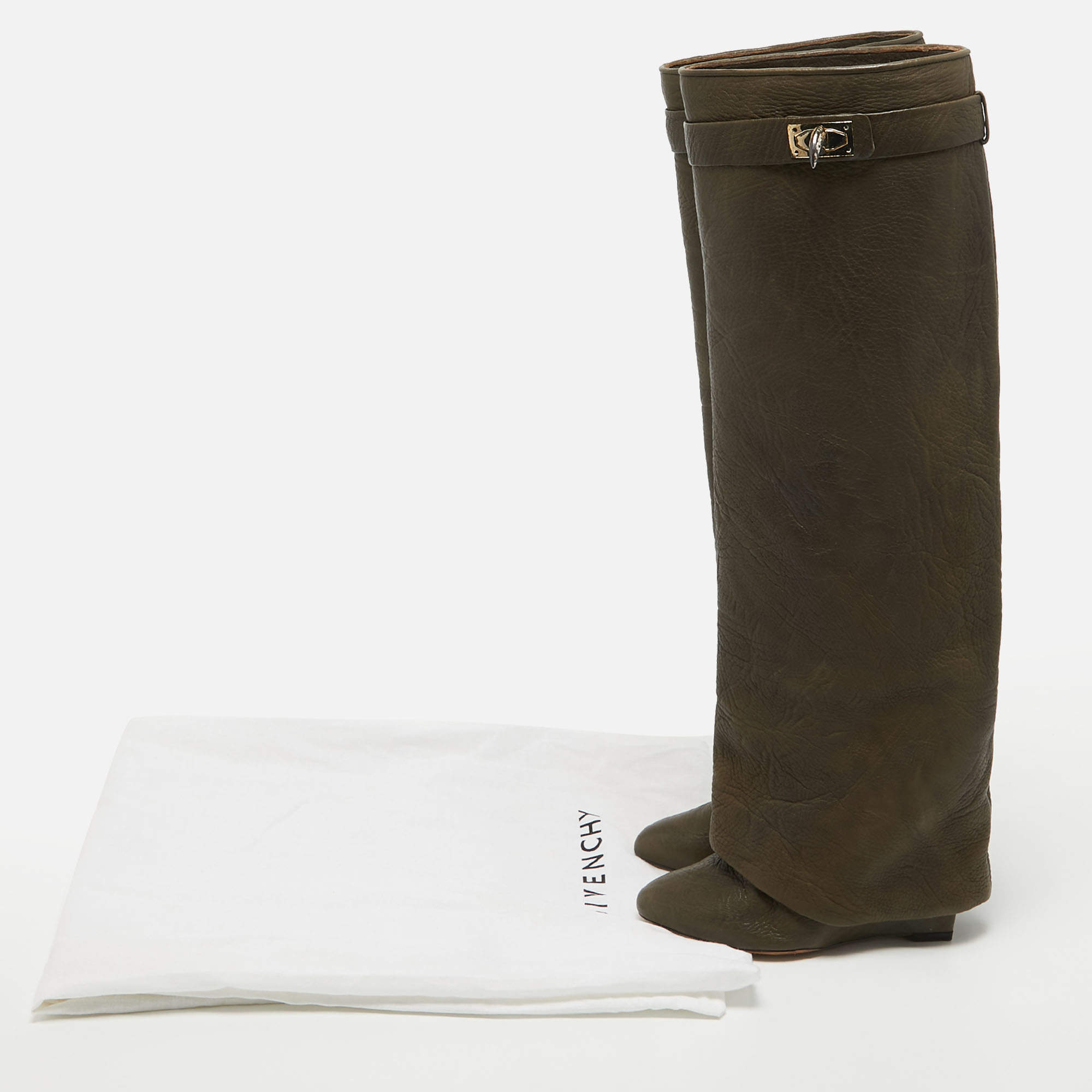 Givenchy boots olive on sale green