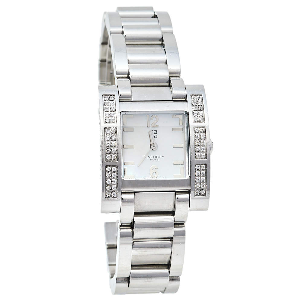 Givenchy Mother of Pearl Stainless Steel Koleos Women's Wristwatch 29mm