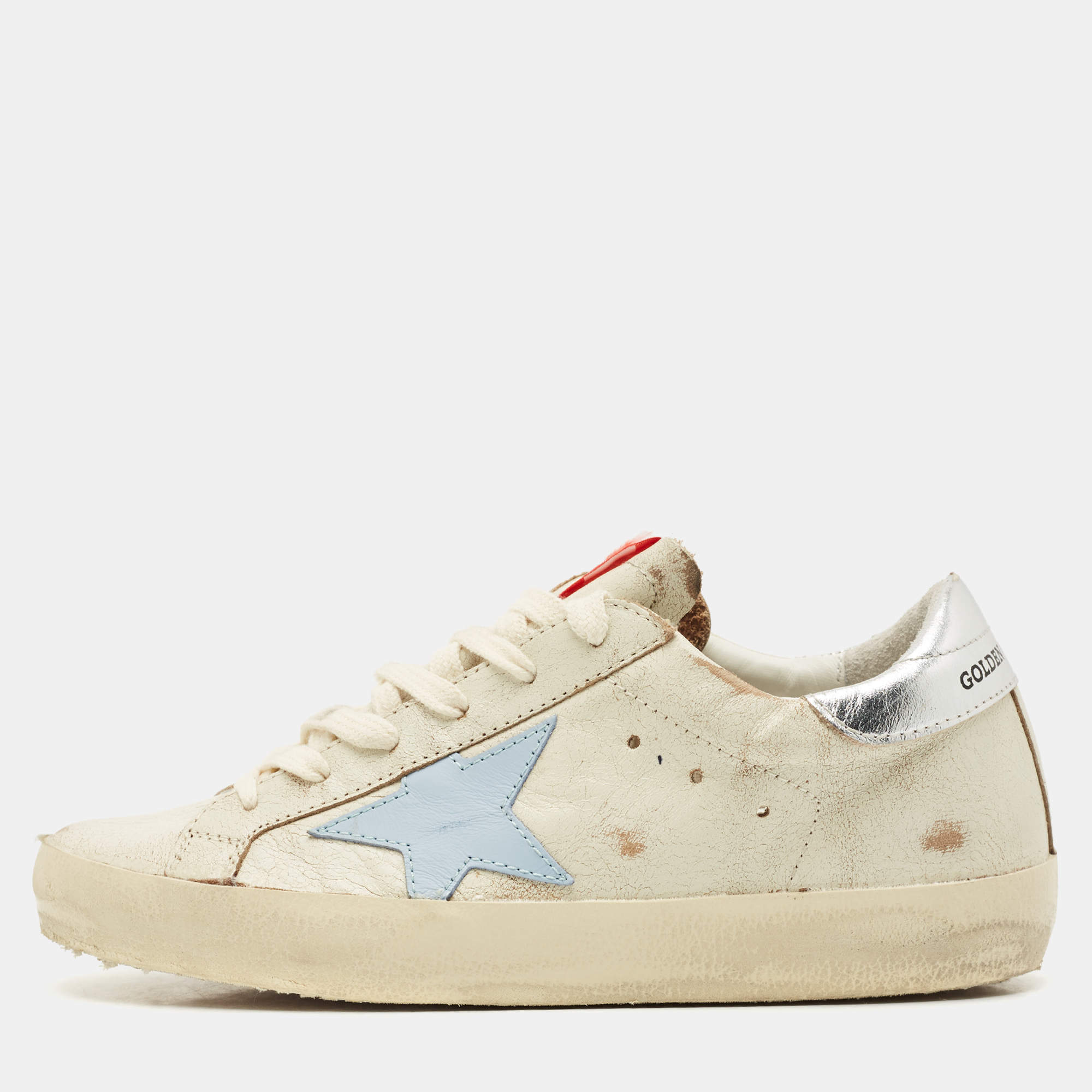 Golden Goose Yellow Leather Superstar Sneakers Size 38