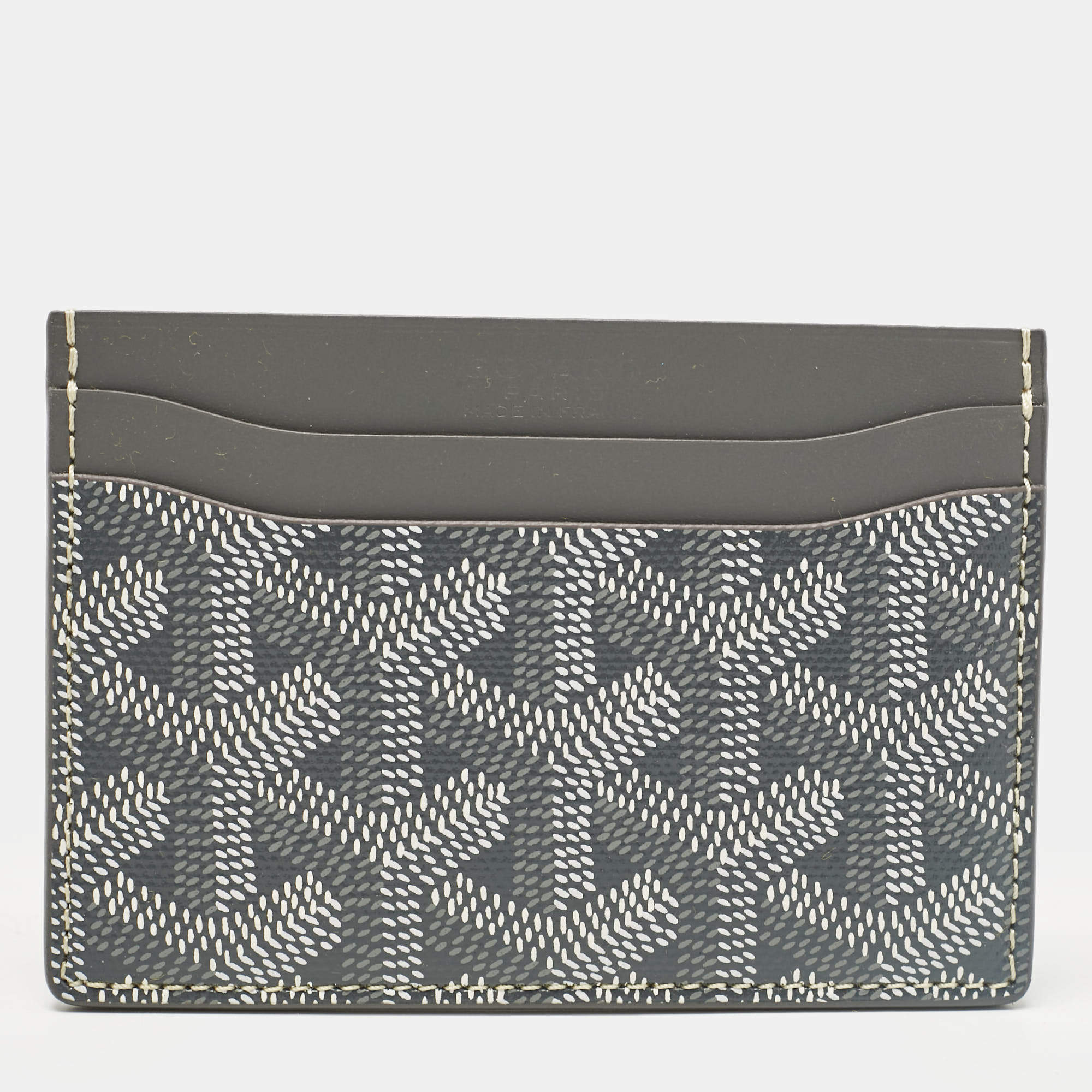 Goyard Grey Coated Canvas and Leather Saint Sulpice Card Holder