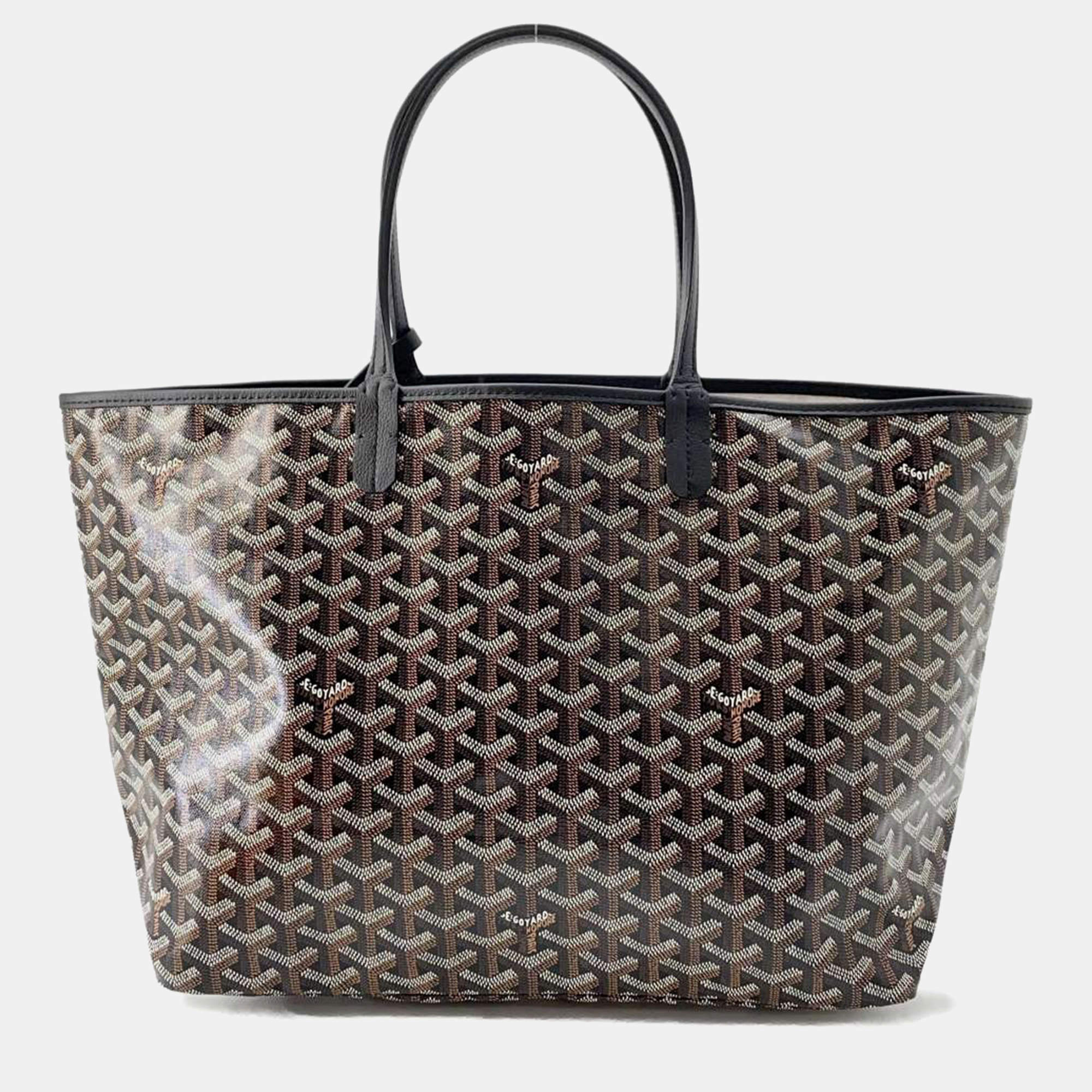 Goyard PVC and Leather Saint Louis PM Tote Bag