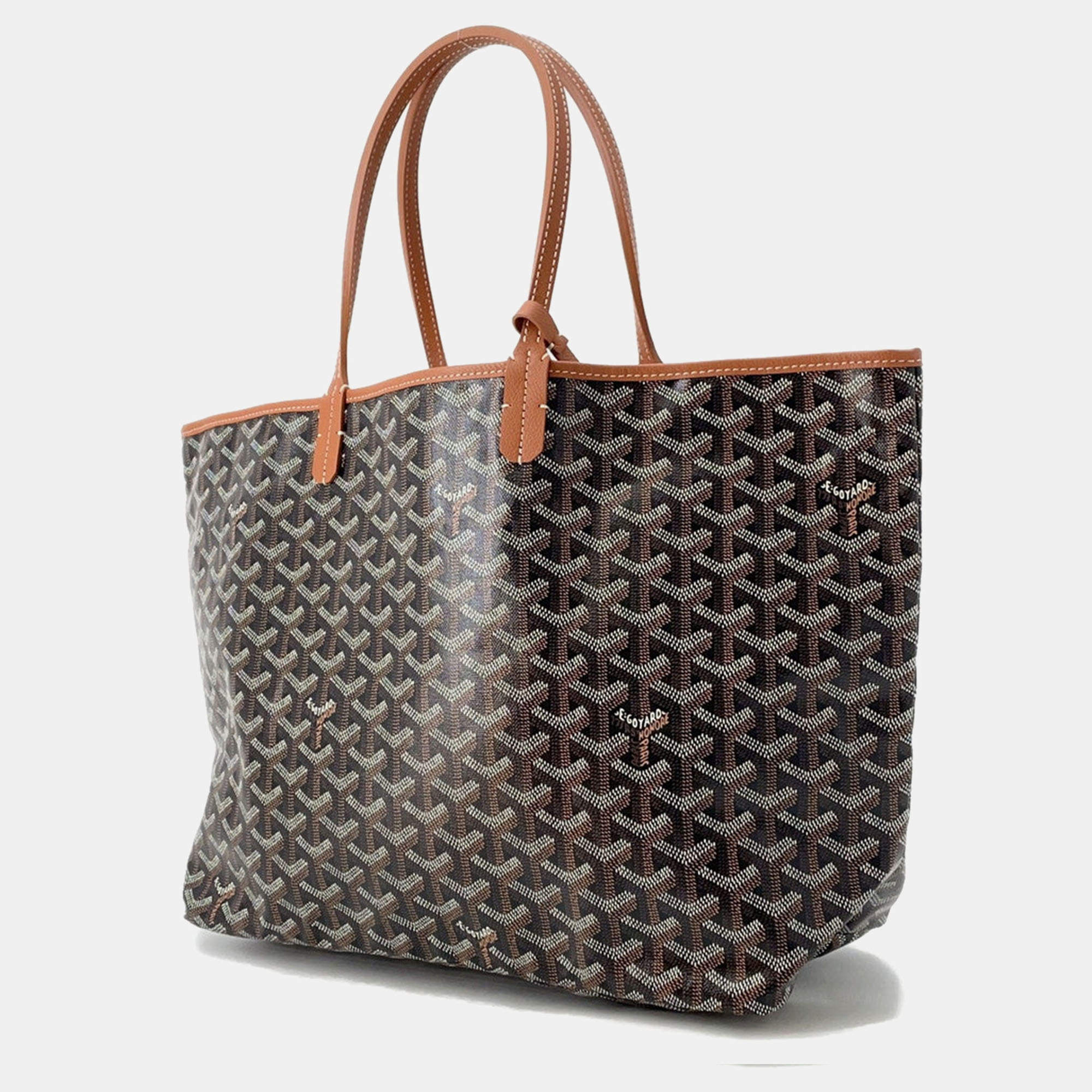 Goyard Grey Goyardine Coated Canvas and Leather Saint Louis GM