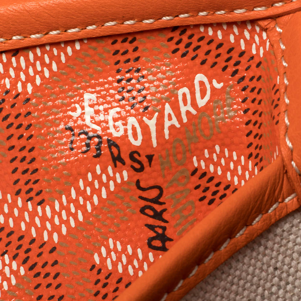 Goyard Orange Goyardine Coated Canvas and Leather Mini Alpin Backpack Goyard