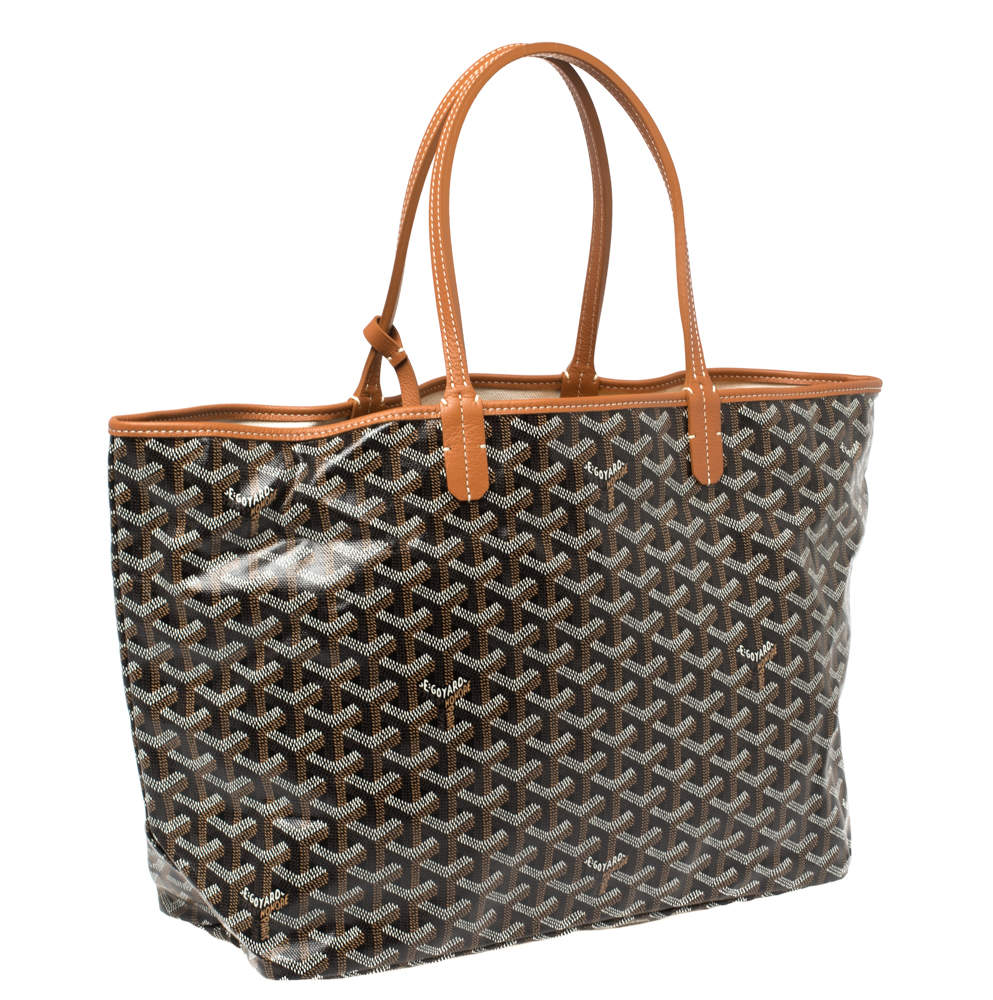 Goyard Goyardine Saint Louis Pm Black Coated Canvas Tote - MyDesignerly