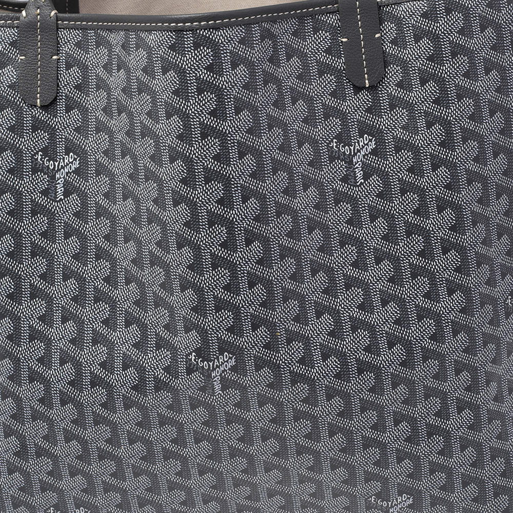 Goyard Gray Goyardine Saint Louis GM Grey Cloth Cloth ref.970154 - Joli  Closet