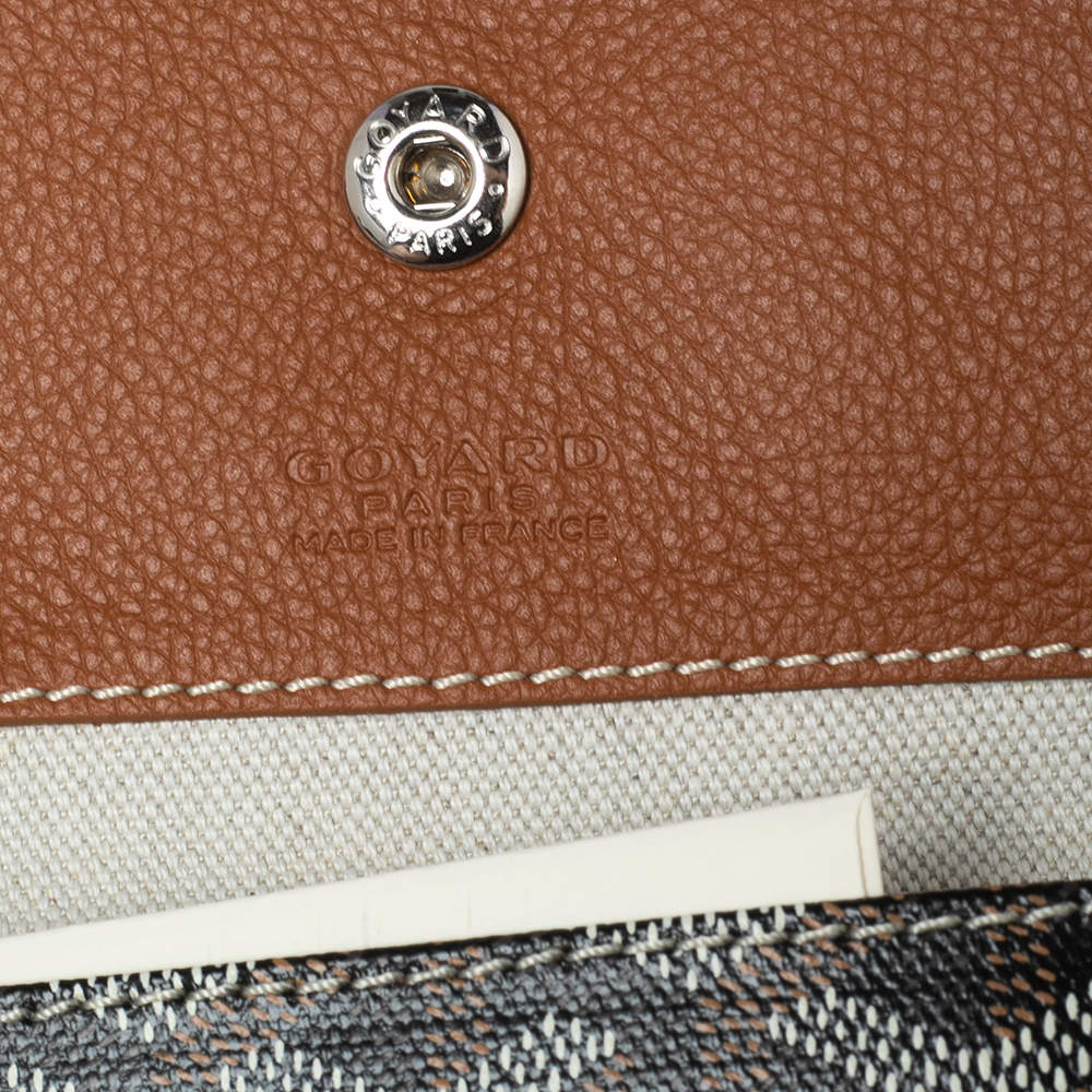 Goyard Sesame Key Holder Goyardine Tan Brown Leather in Coated Canvas with  Silver-tone - US
