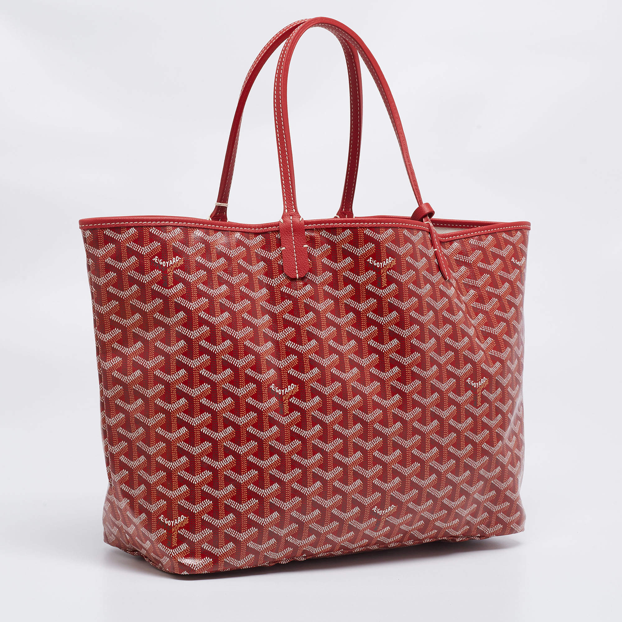 GOYARD GOYARD Saint Louis PM Tote Bag MIA02025 leather Coated canvas Red  Used unisex MIA02025｜Product Code：2111900203861｜BRAND OFF Online Store