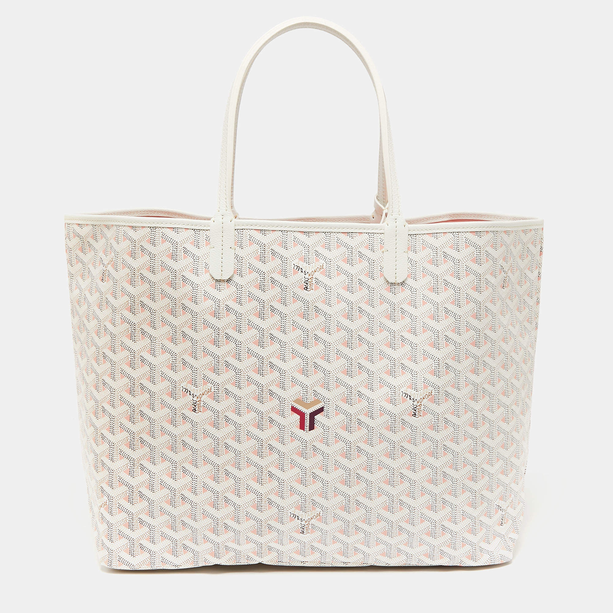 Goyard Greige And Powder Pink Limited Edition Goyardine Canvas And  Chevroches Calfskin Saint Louis Claire-Voie PM Palladium Hardware, 2023  Available For Immediate Sale At Sotheby's