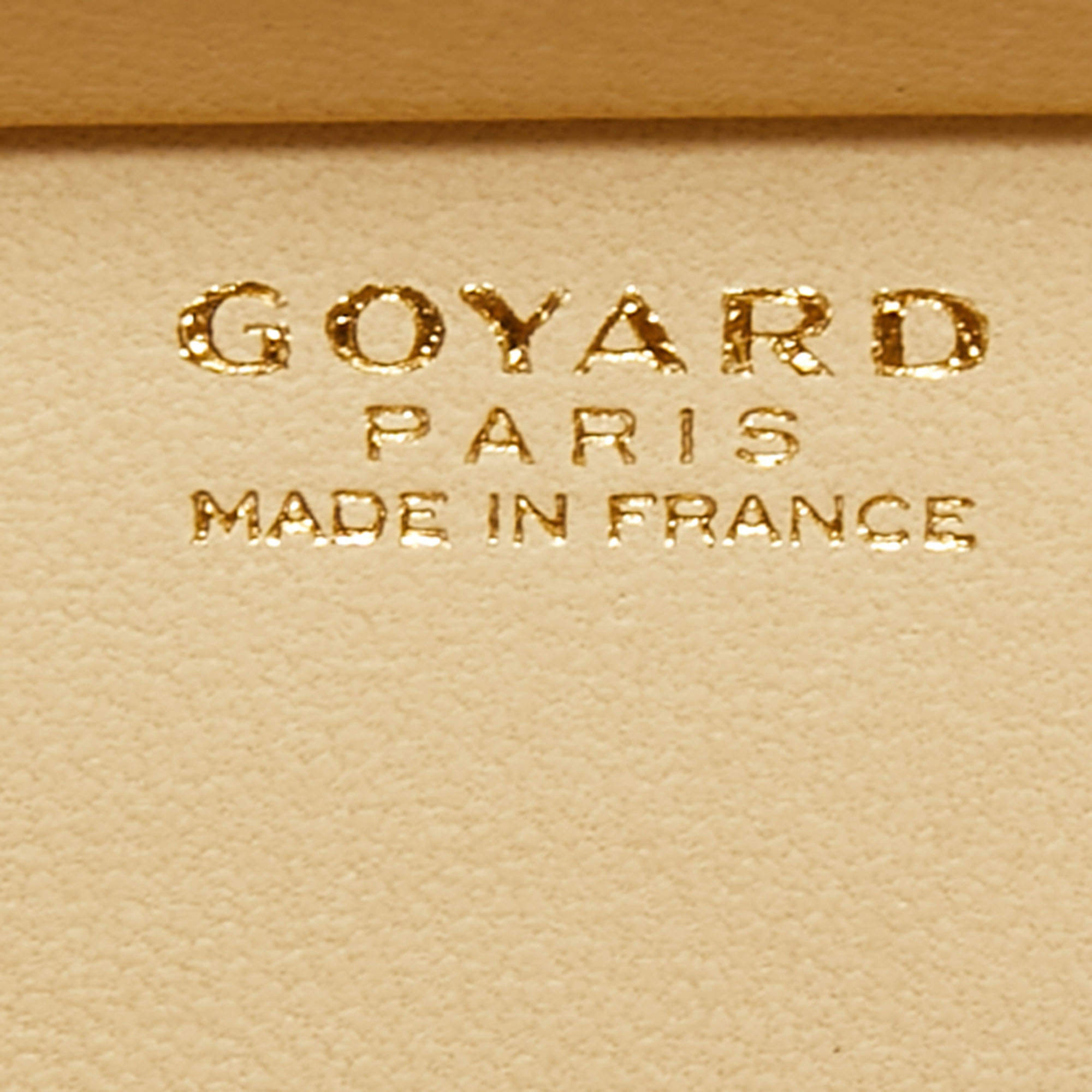 Goyard Dé Trunk Bag Metallic Gold Goyardine Gold Hardware