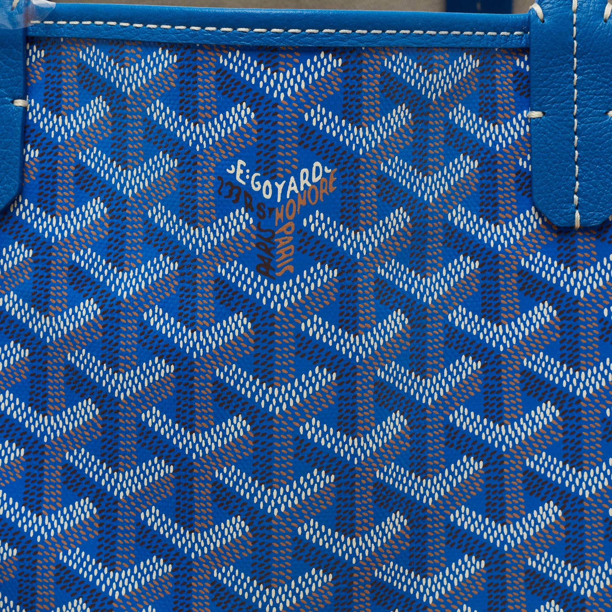 Goyard Goyardine St. Louis PM w/ Pouch - Blue Totes, Handbags - GOY38051