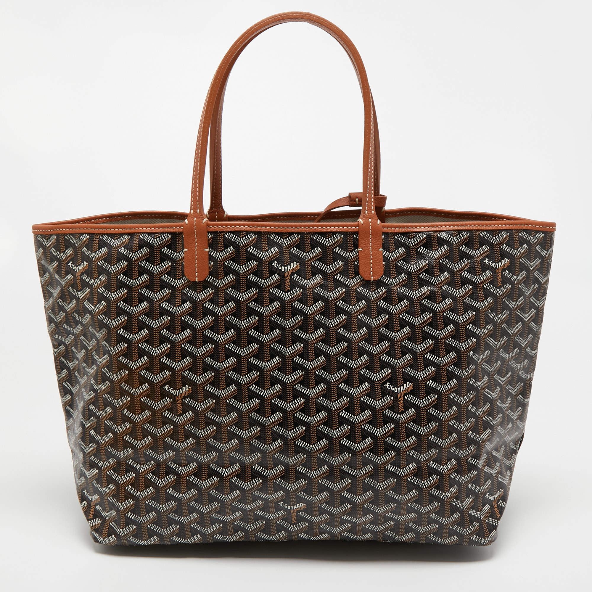 Goyard Saint Louis Clairvois PM Tote bag Genuine brown A4 with
