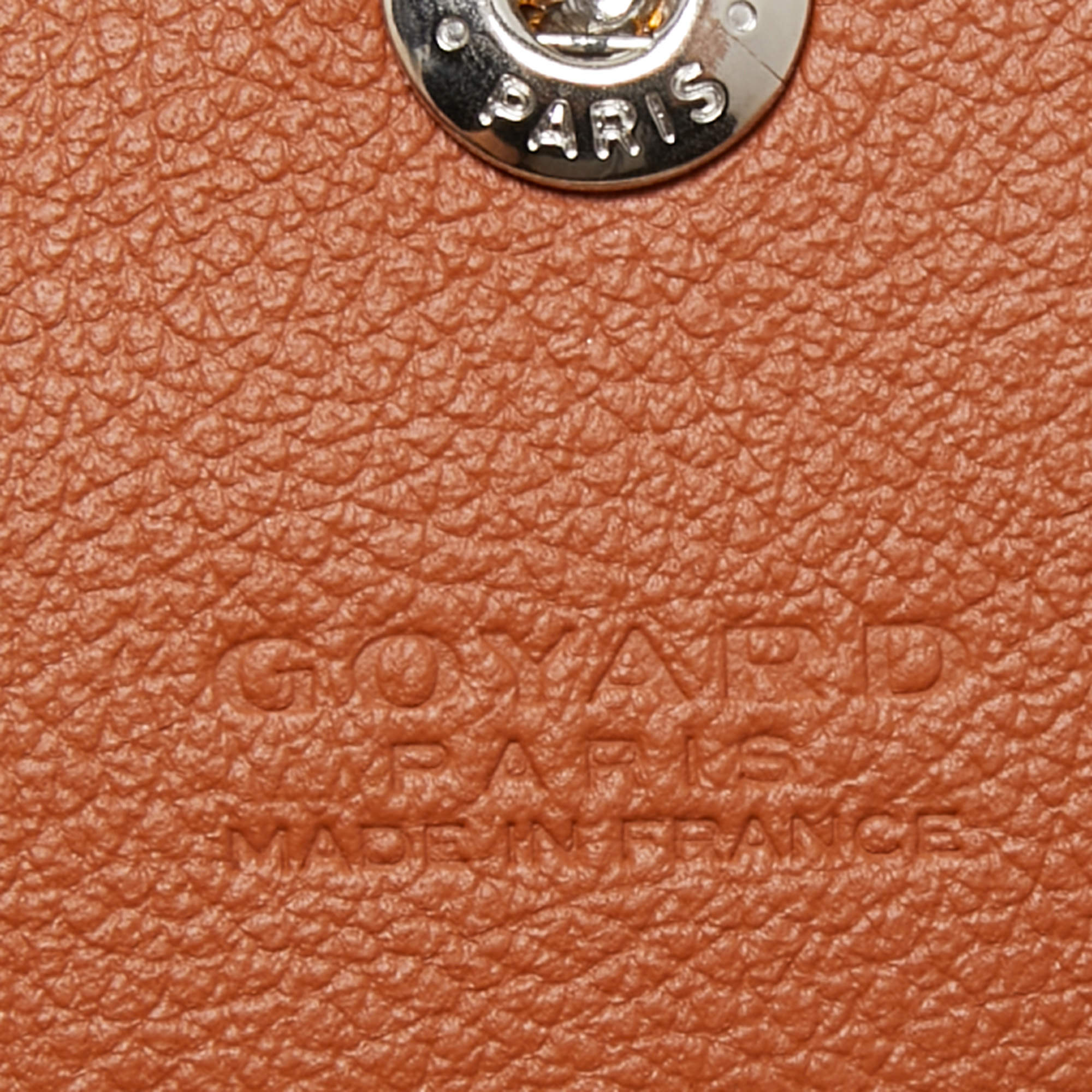 Shop GOYARD Monogram Canvas A4 Leather Logo Totes by mimiparfait