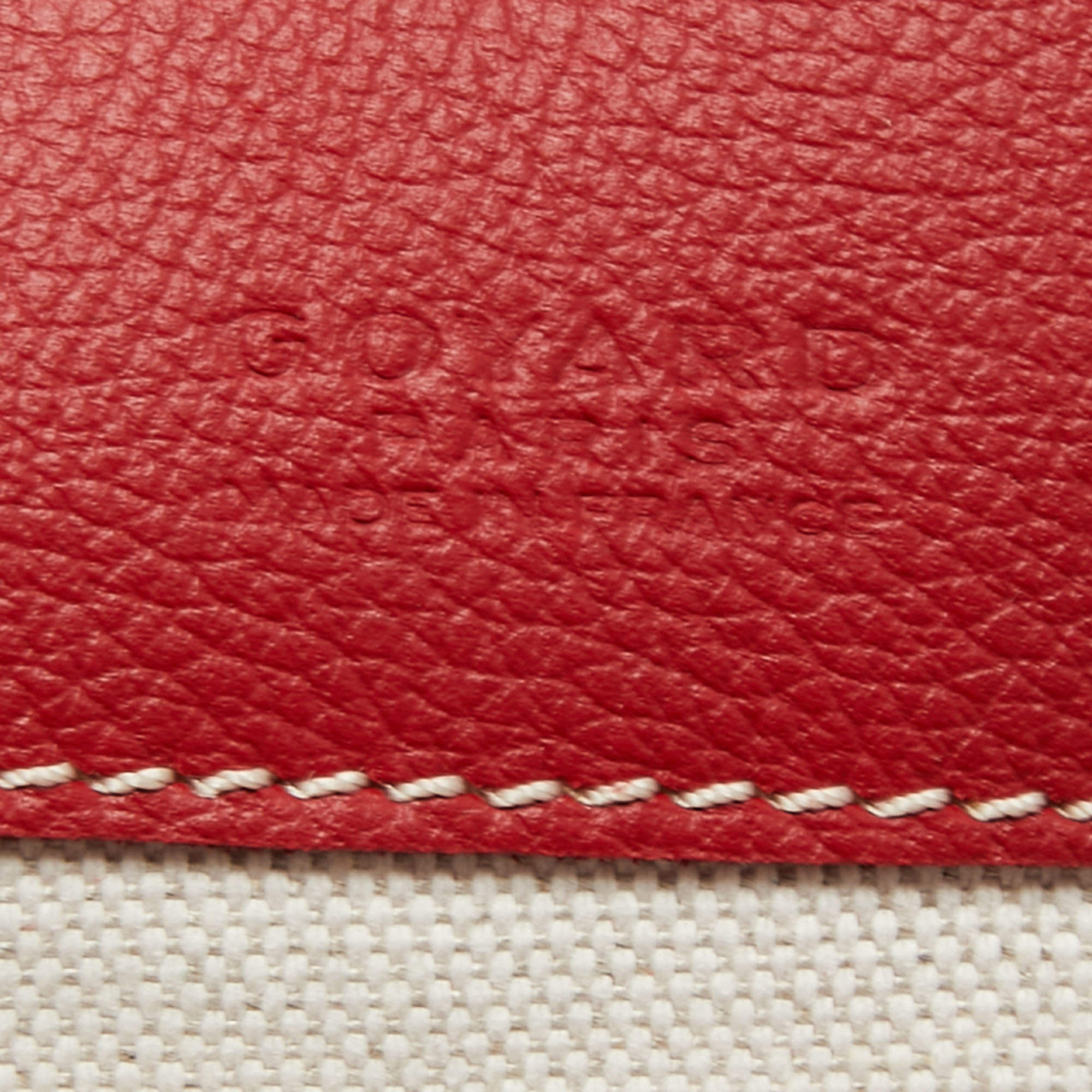 GOYARD GOYARD Saint Louis PM Tote Bag MIA02025 leather Coated canvas Red  Used unisex MIA02025