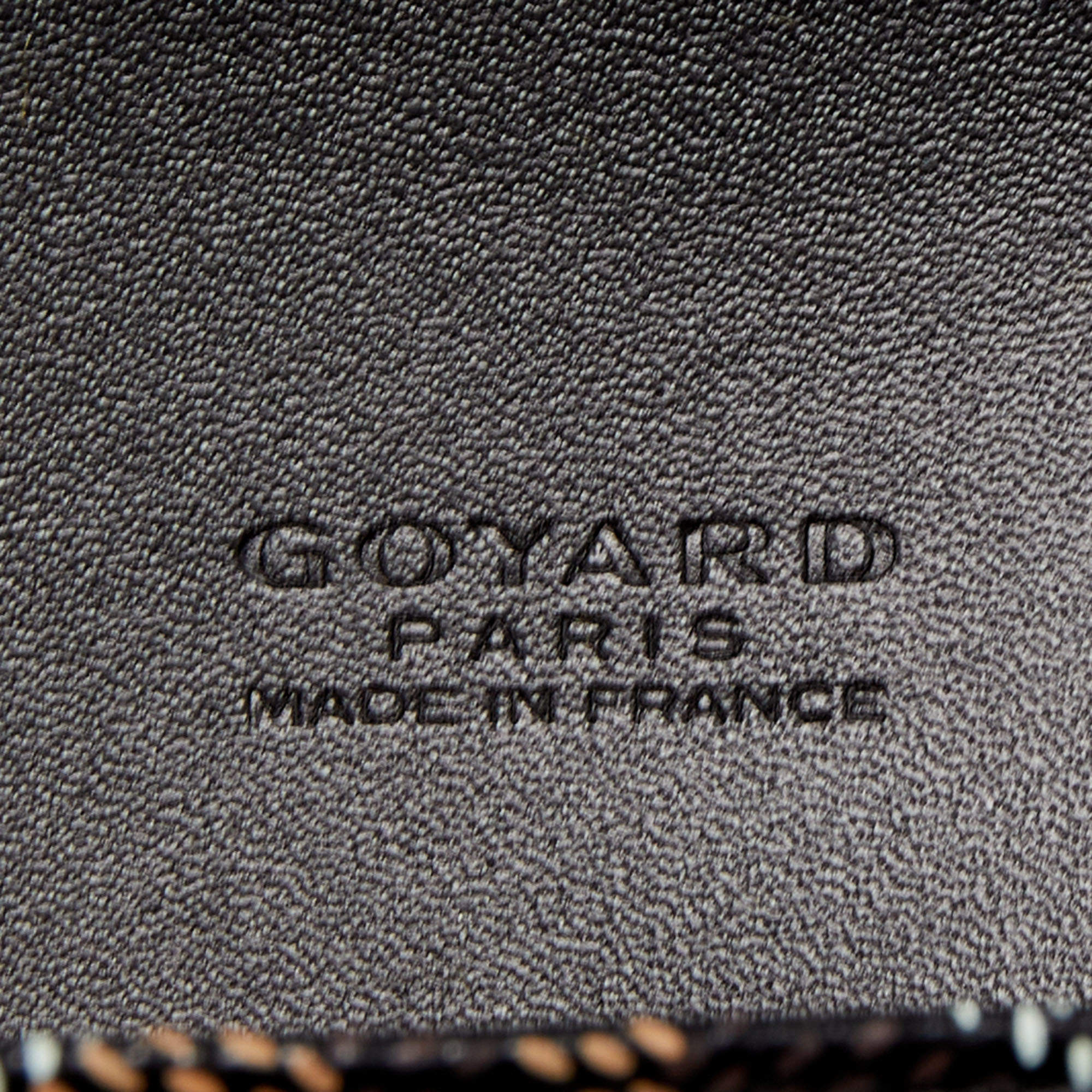 Goyard Blue Goyardine Coated Canvas And Leather Commando Envelope